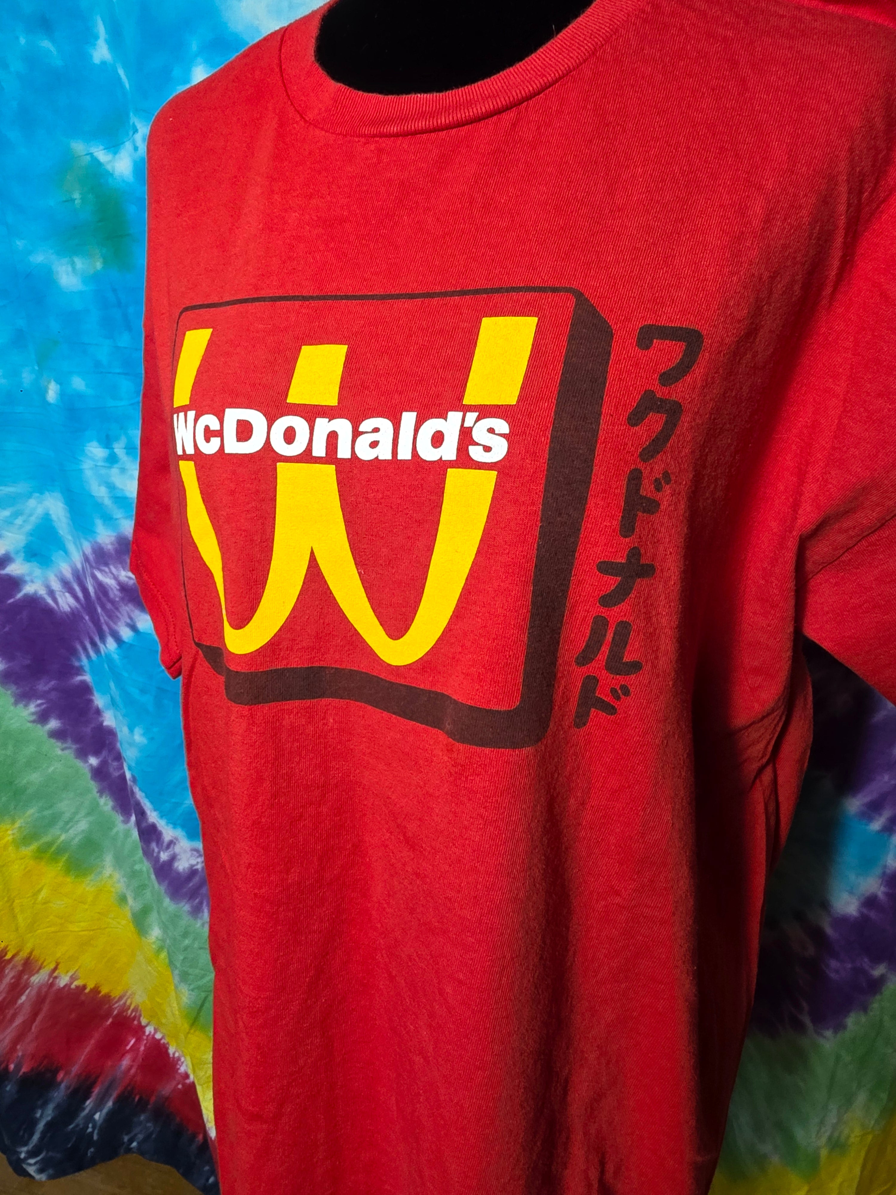 Vintage WcDonald's Anime Promo T-Shirt Red XL