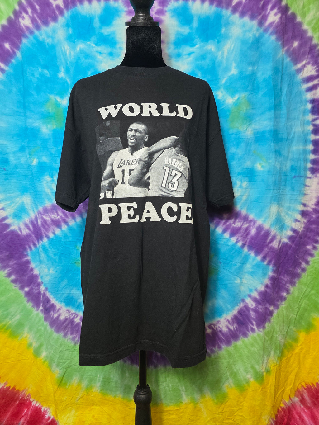 Vintage Alstyle Ron Artest Metta World Peace Lakers Tee - Large