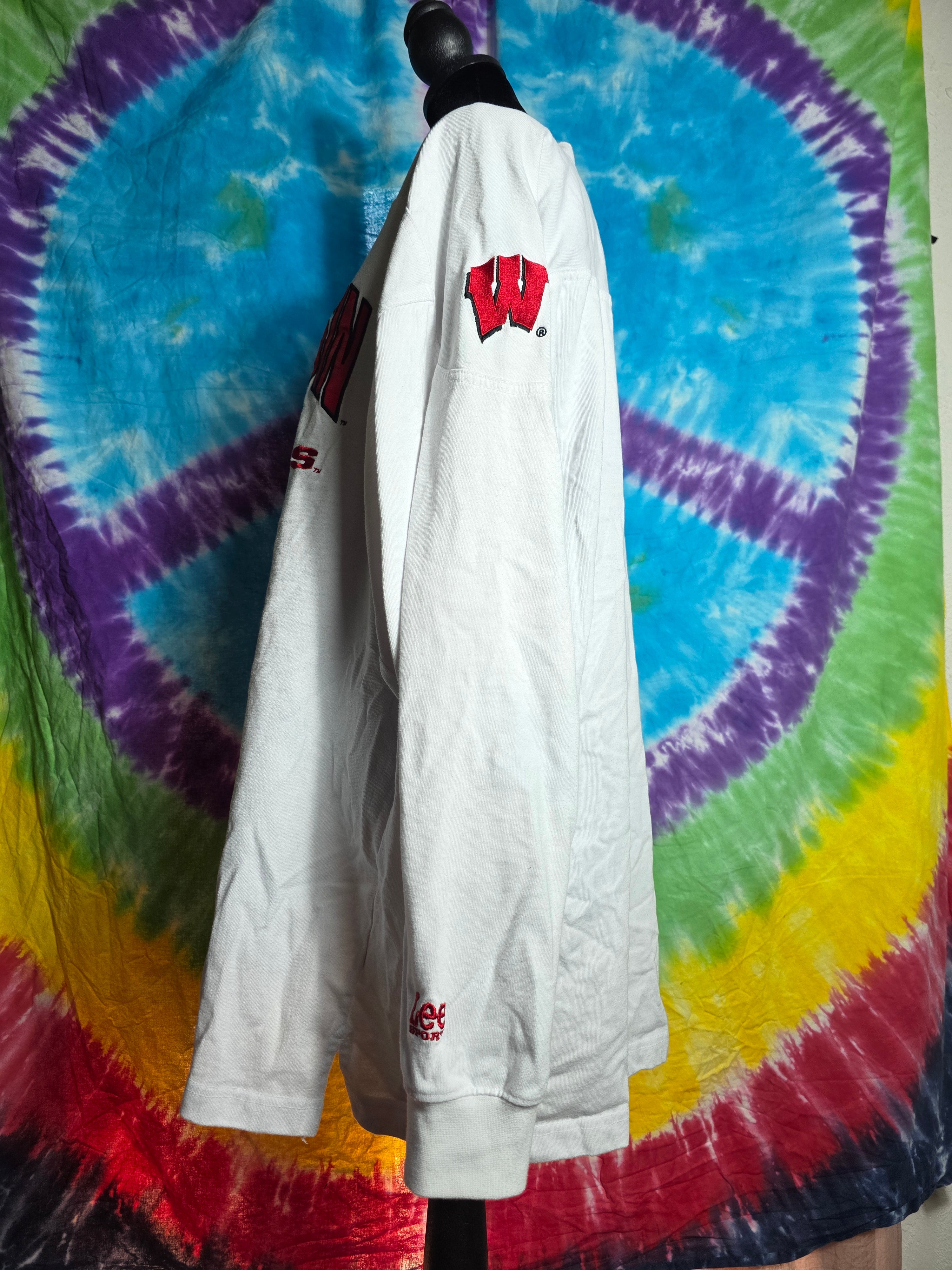 Vintage Lee Sport Wisconsin Badgers Long Sleeve Shirt XXL