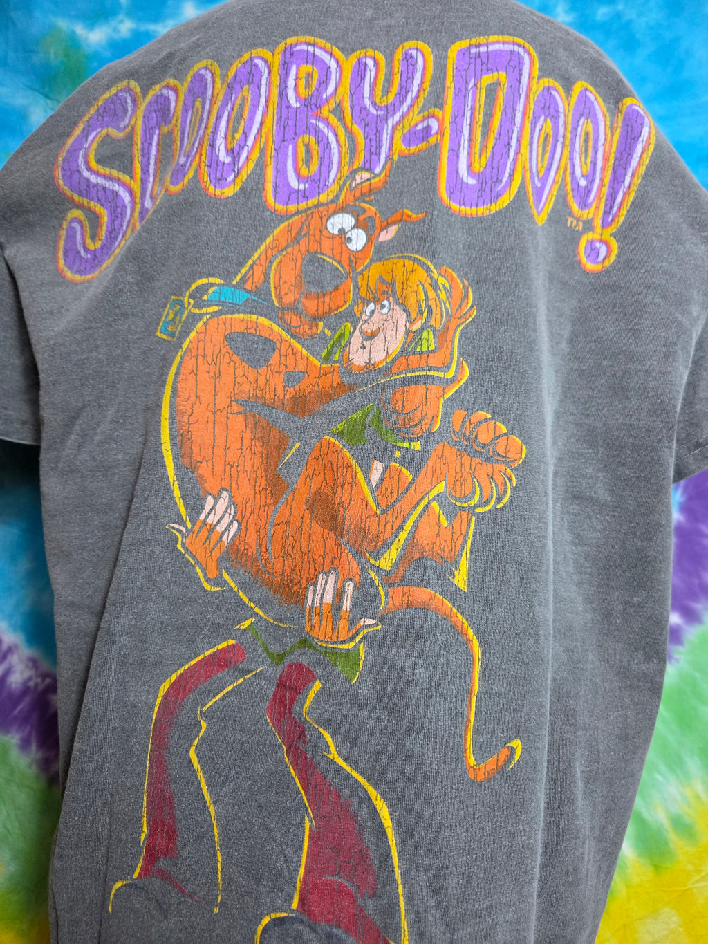 Scooby-Doo Phantom Shadow Lost Enterprises Graphic Tee Small Gray