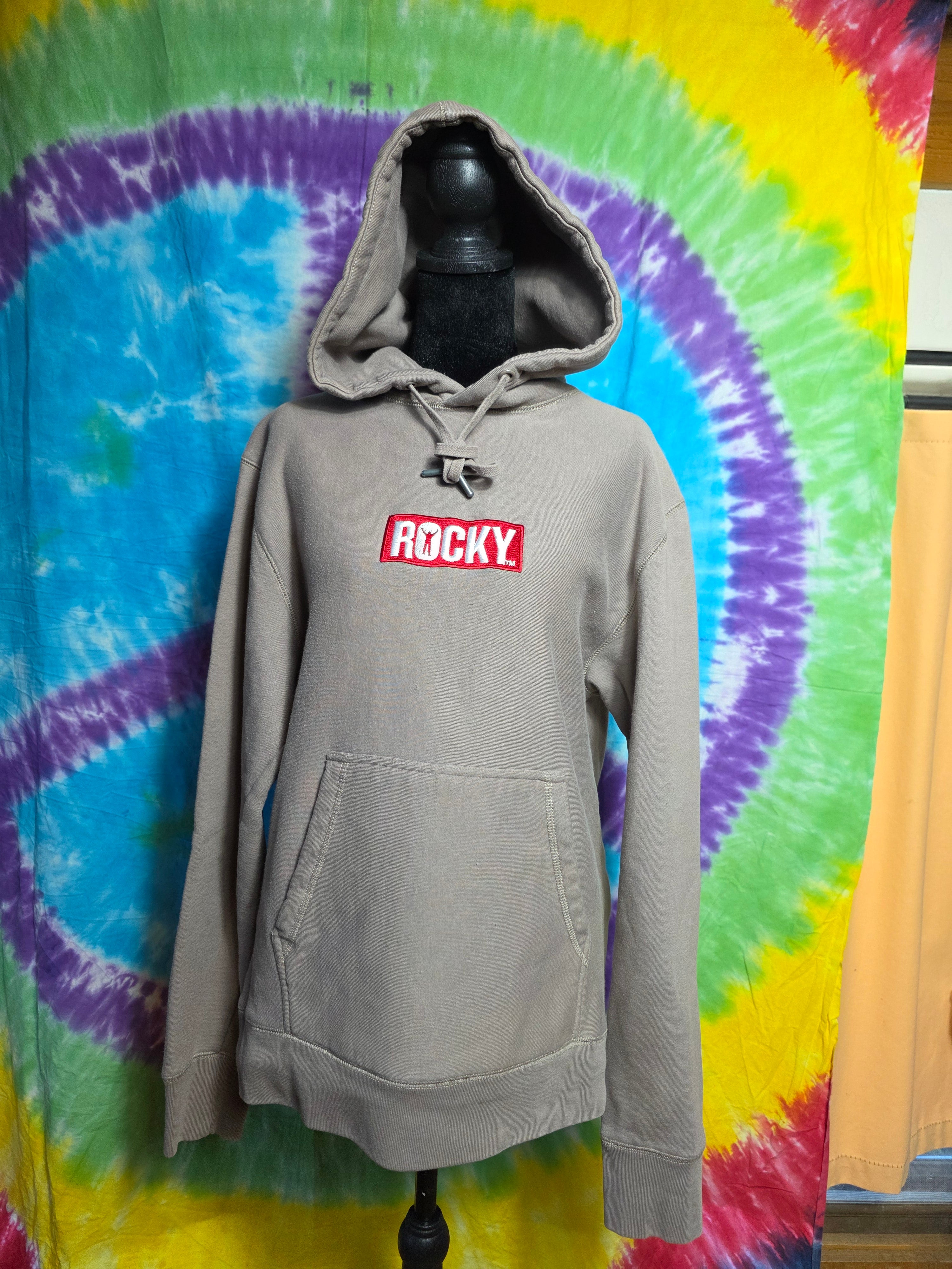 Rocky Balboa Ivan Drago Graphic Hoodie Tan 21x24 Fits M/L