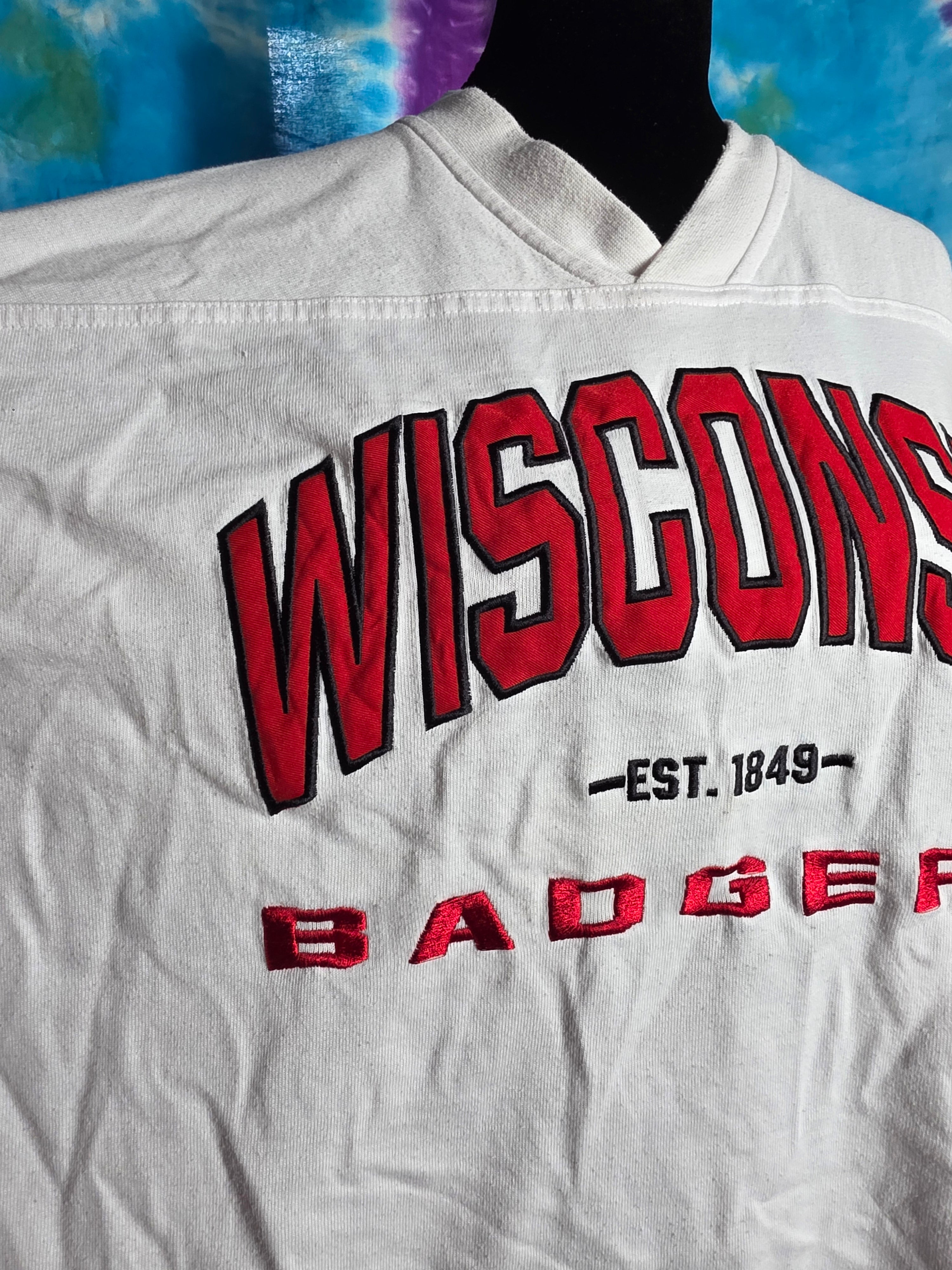 Vintage Lee Sport Wisconsin Badgers Long Sleeve Shirt XXL