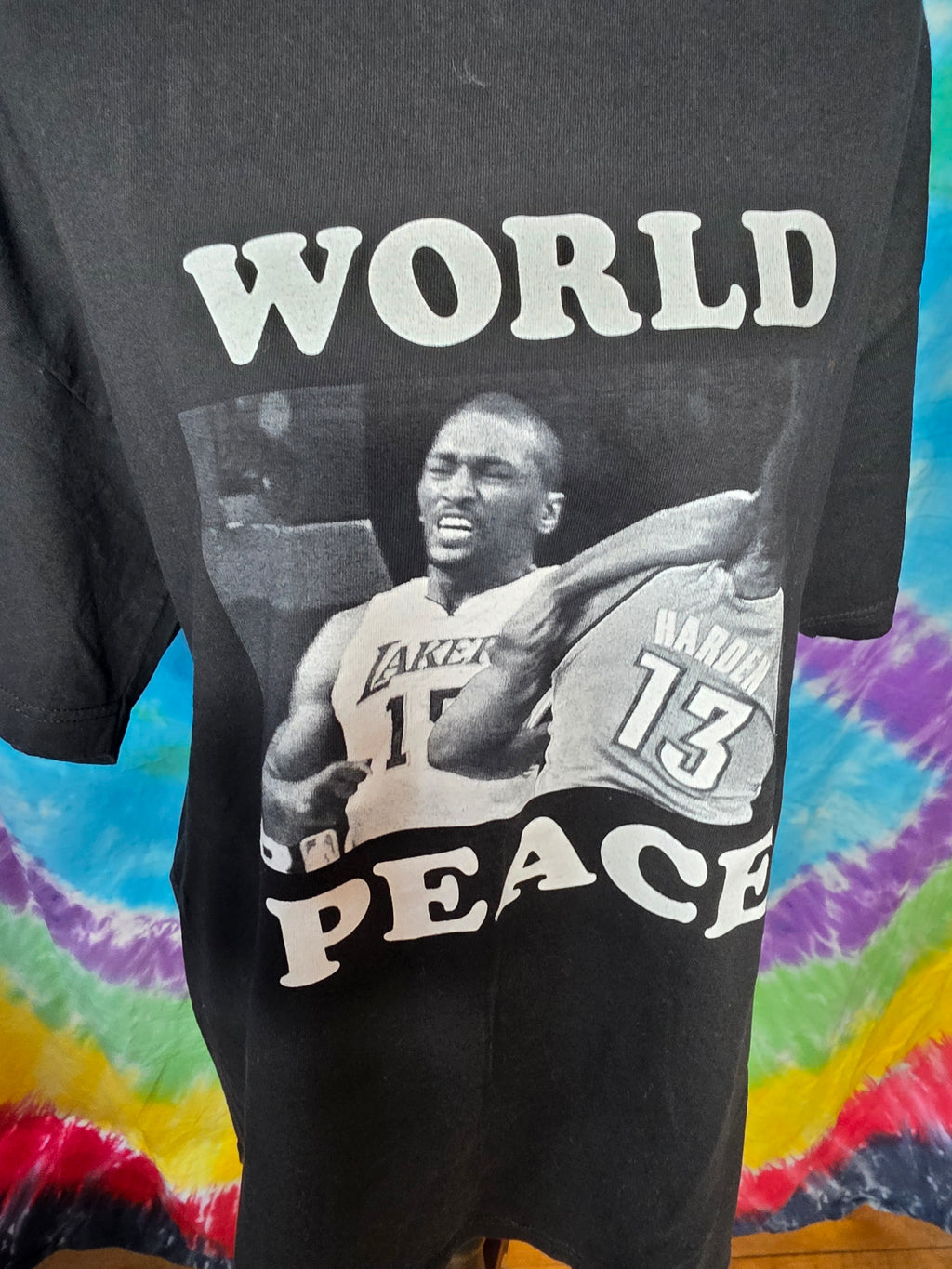 Vintage Alstyle Ron Artest Metta World Peace Lakers Tee - Large