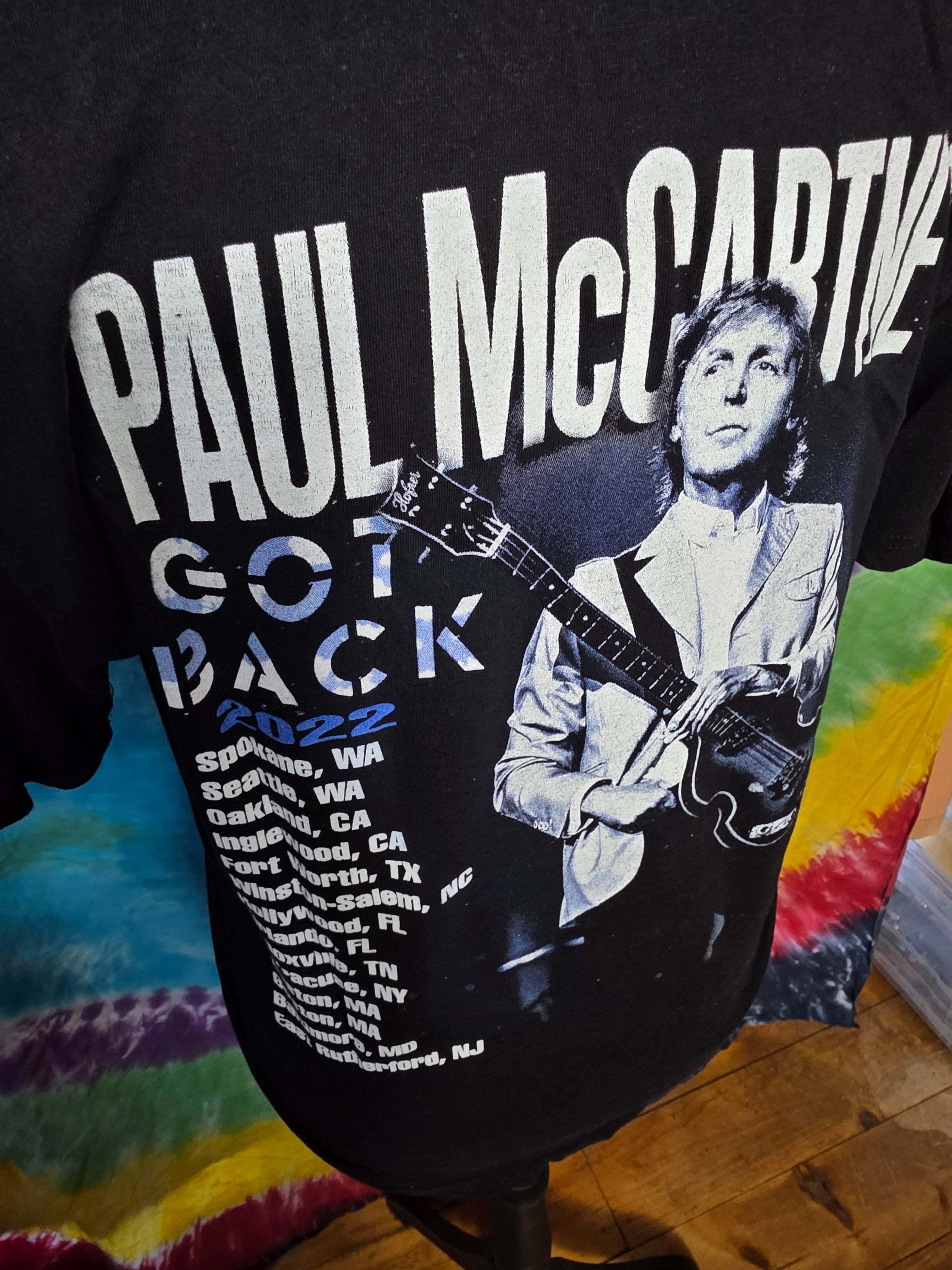 Paul McCartney 2022 Got Back Tour Concert T-Shirt M