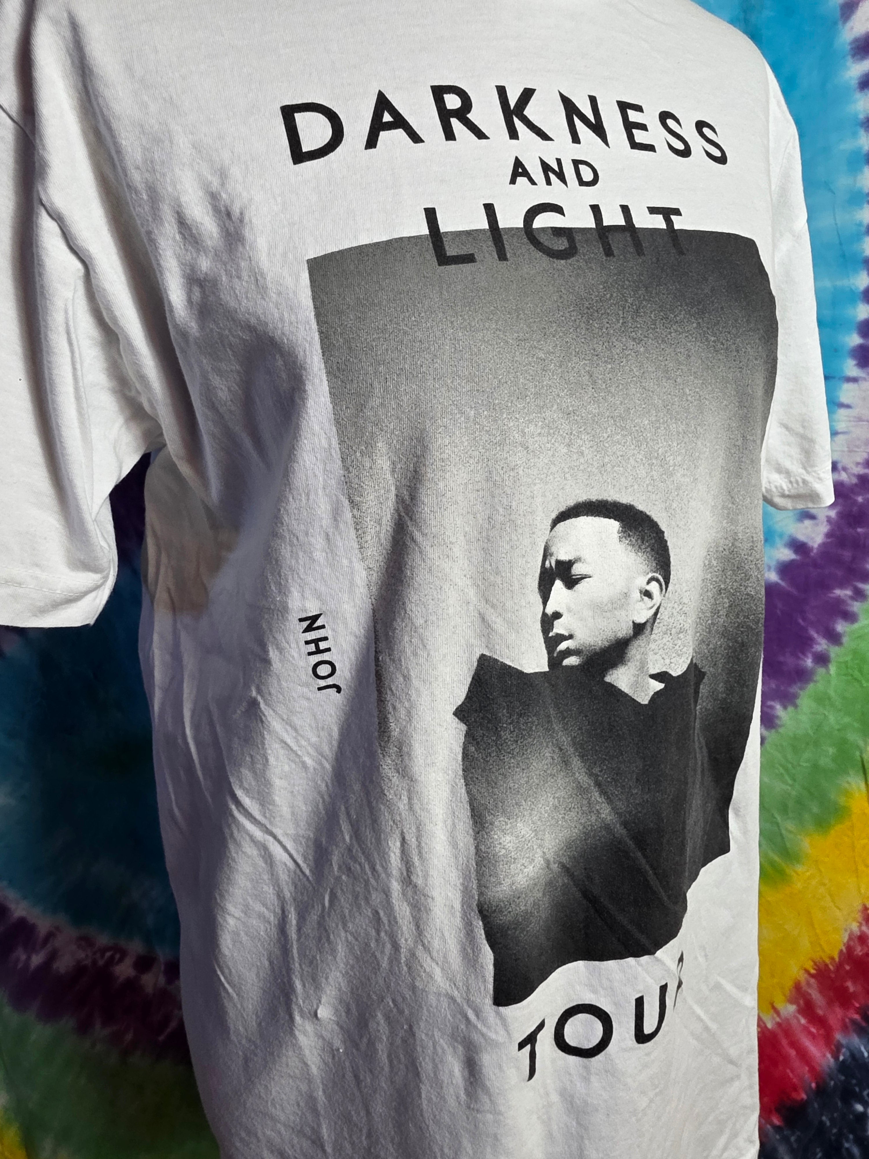 John Legend 2017 Darkness & Light Tour Shirt Medium USA