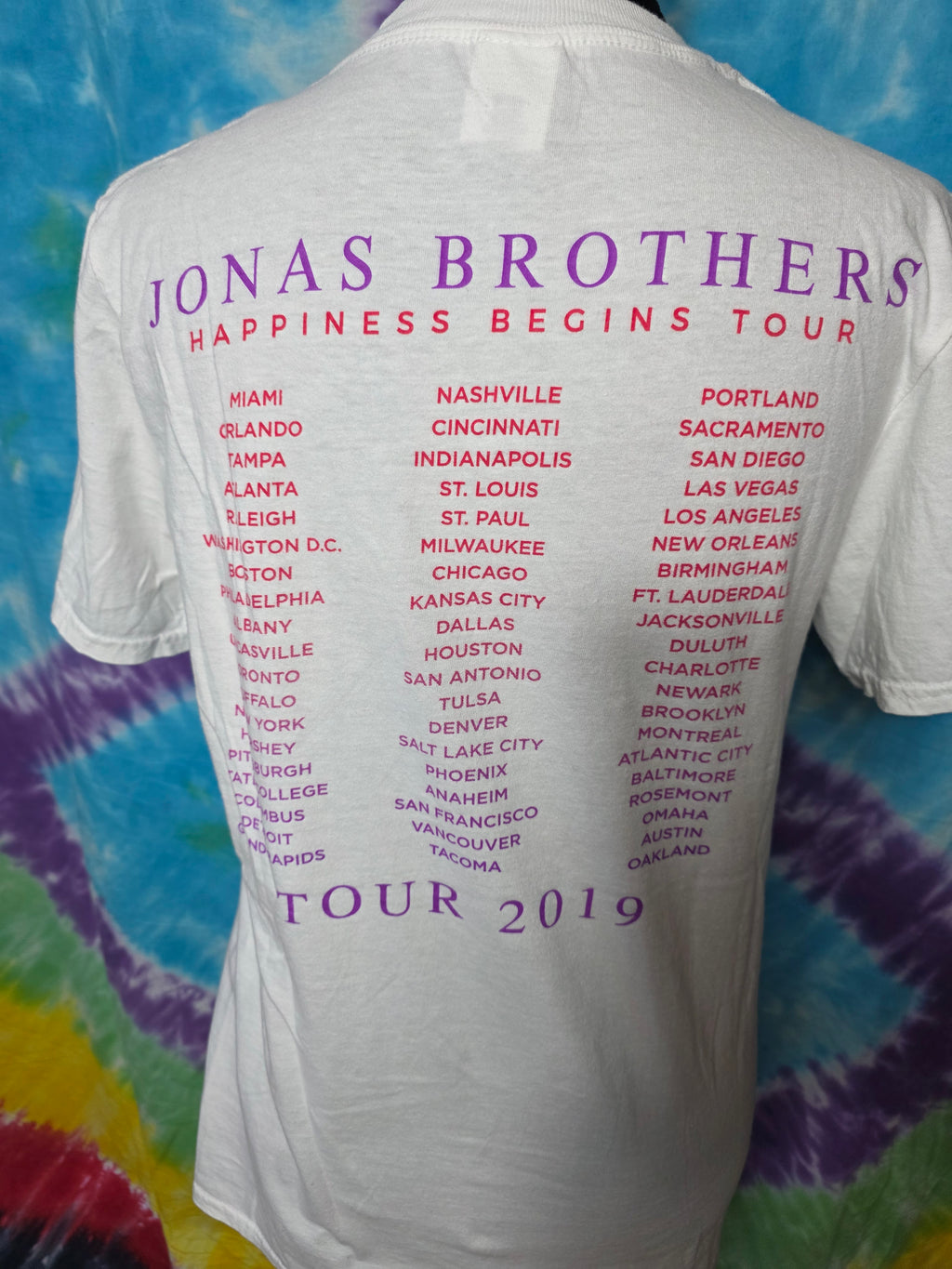 Jonas Brothers Happiness Begins 2019 Tour Shirt S