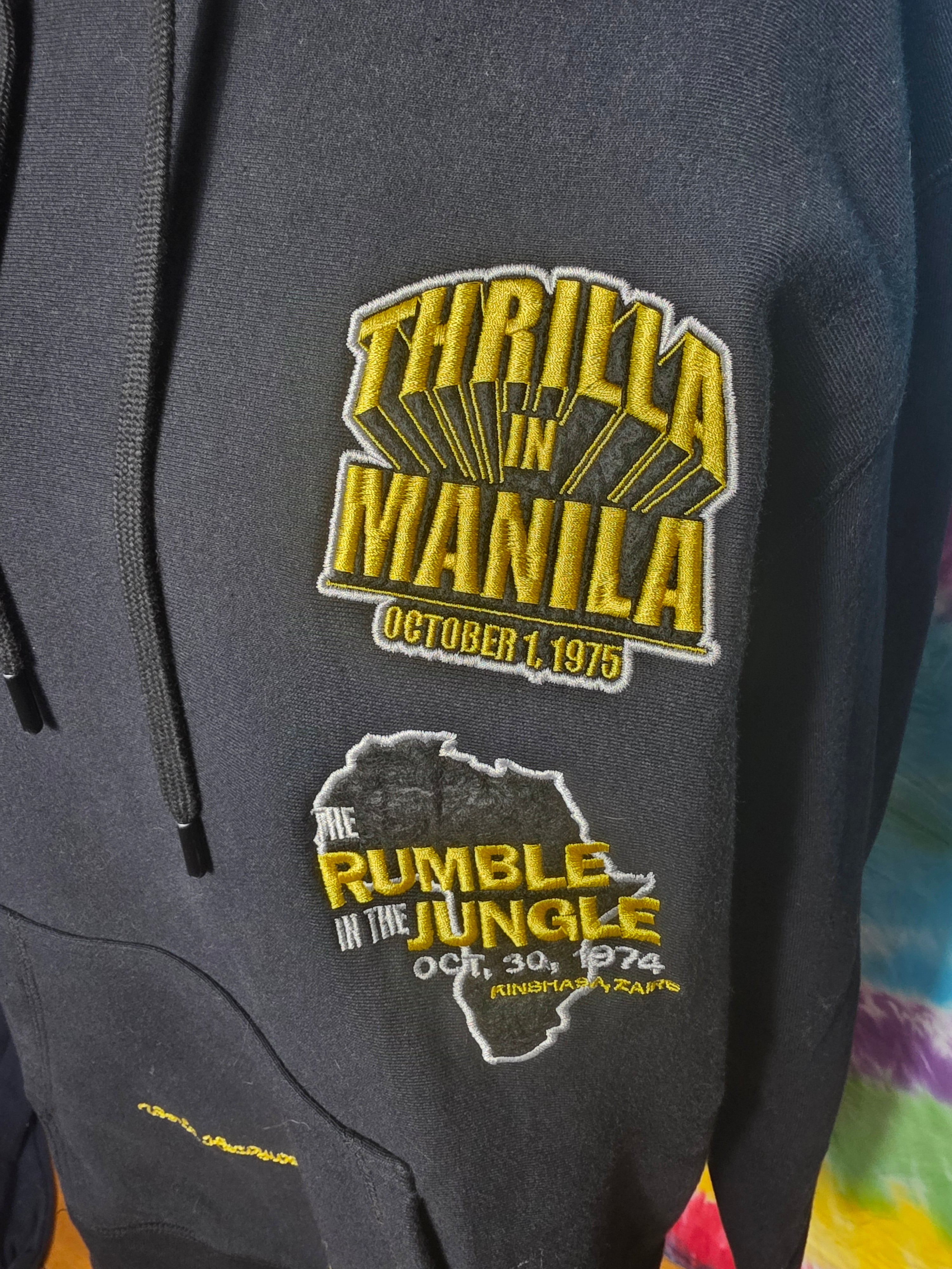 Muhammad Ali Shoe Palace Hoodie Thrilla In Manila Large