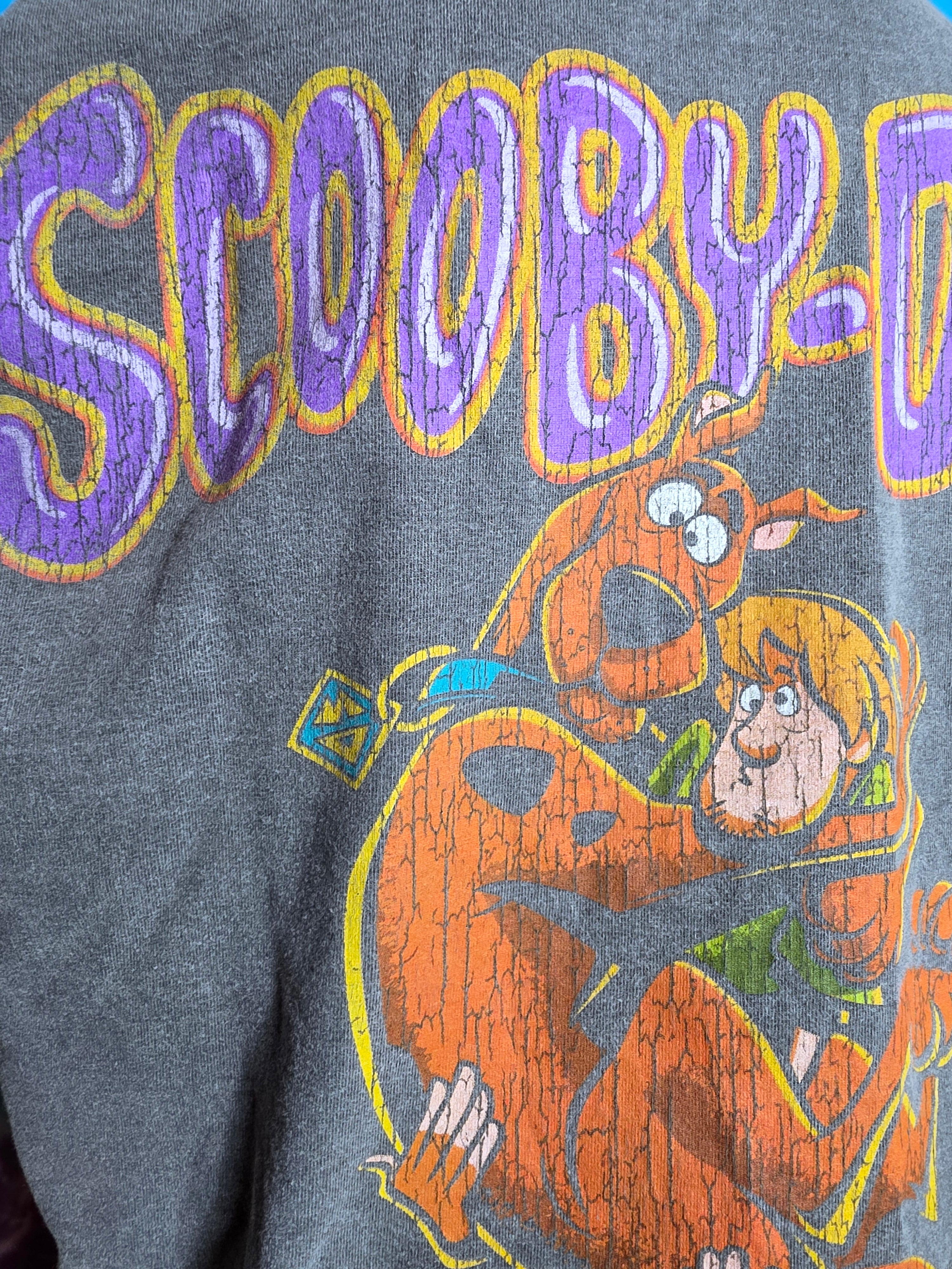 Scooby-Doo Phantom Shadow Lost Enterprises Graphic Tee Small Gray