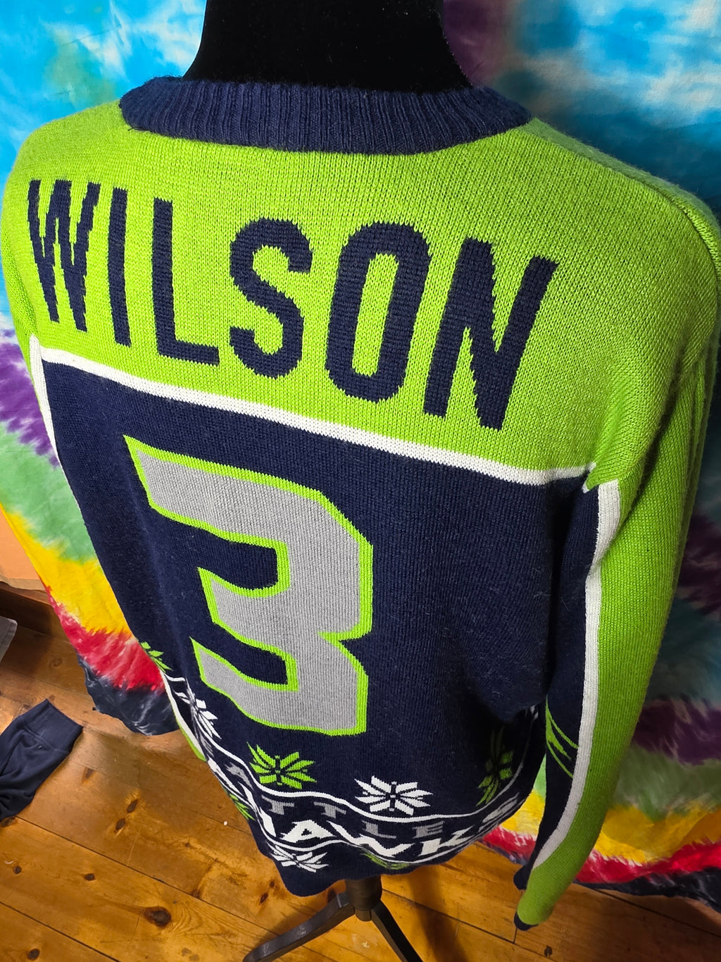 Russell Wilson Seattle Seahawks NFL Team Apparel Sweater
