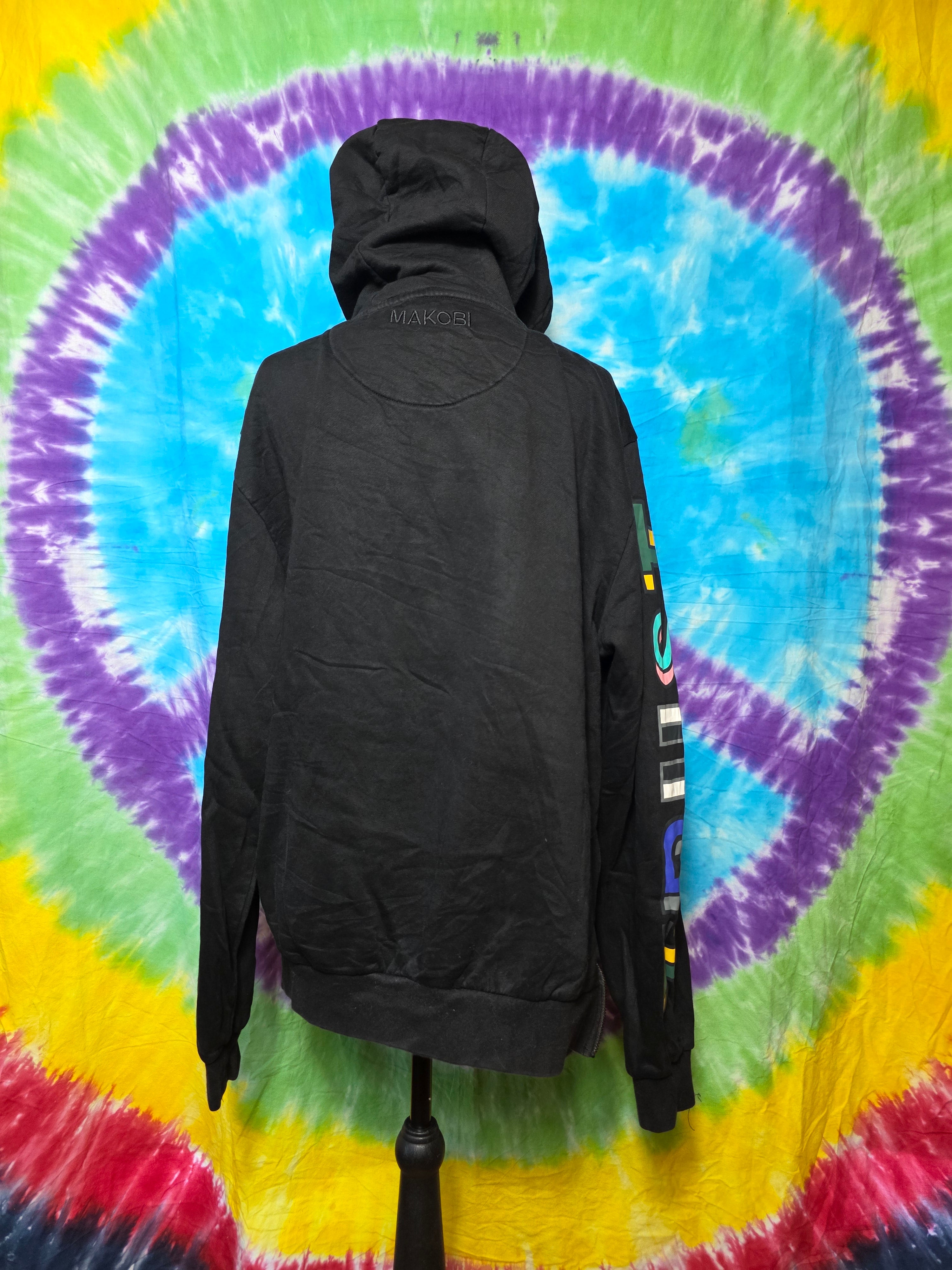 Makobi Itchy and Scratchy Issues Black Hoodie Large