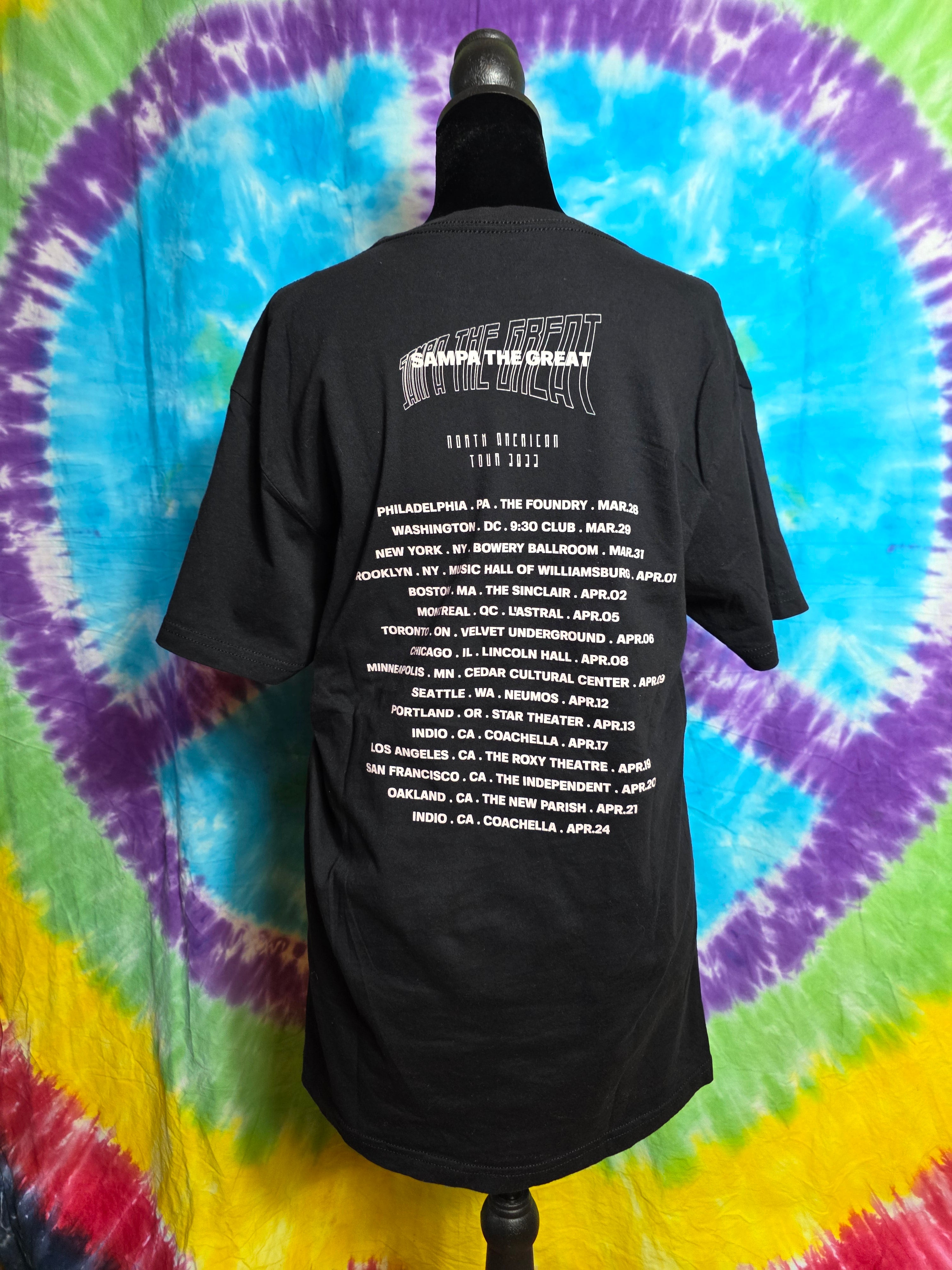 Sampa the Great 2022 Tour T-Shirt Size M Black Tee