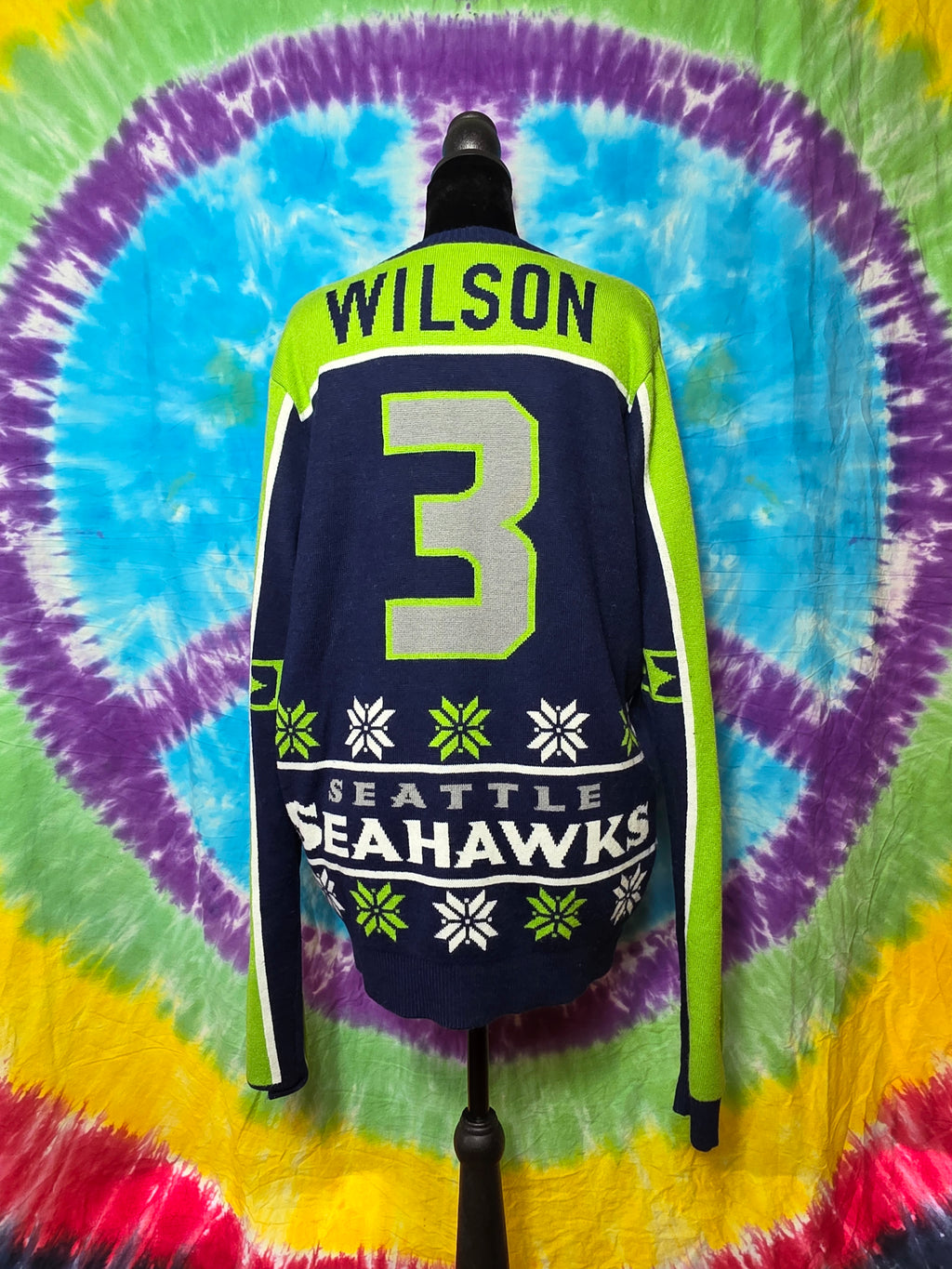 Russell Wilson Seattle Seahawks NFL Team Apparel Sweater