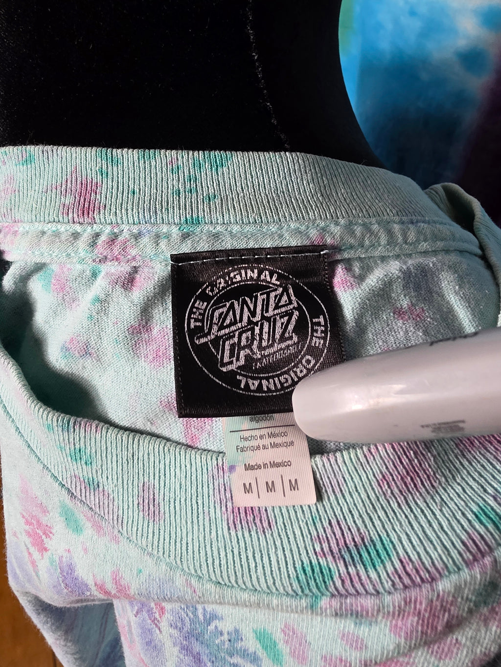 Vintage Santa Cruz Skateboards Ice Dye Dot T-Shirt M