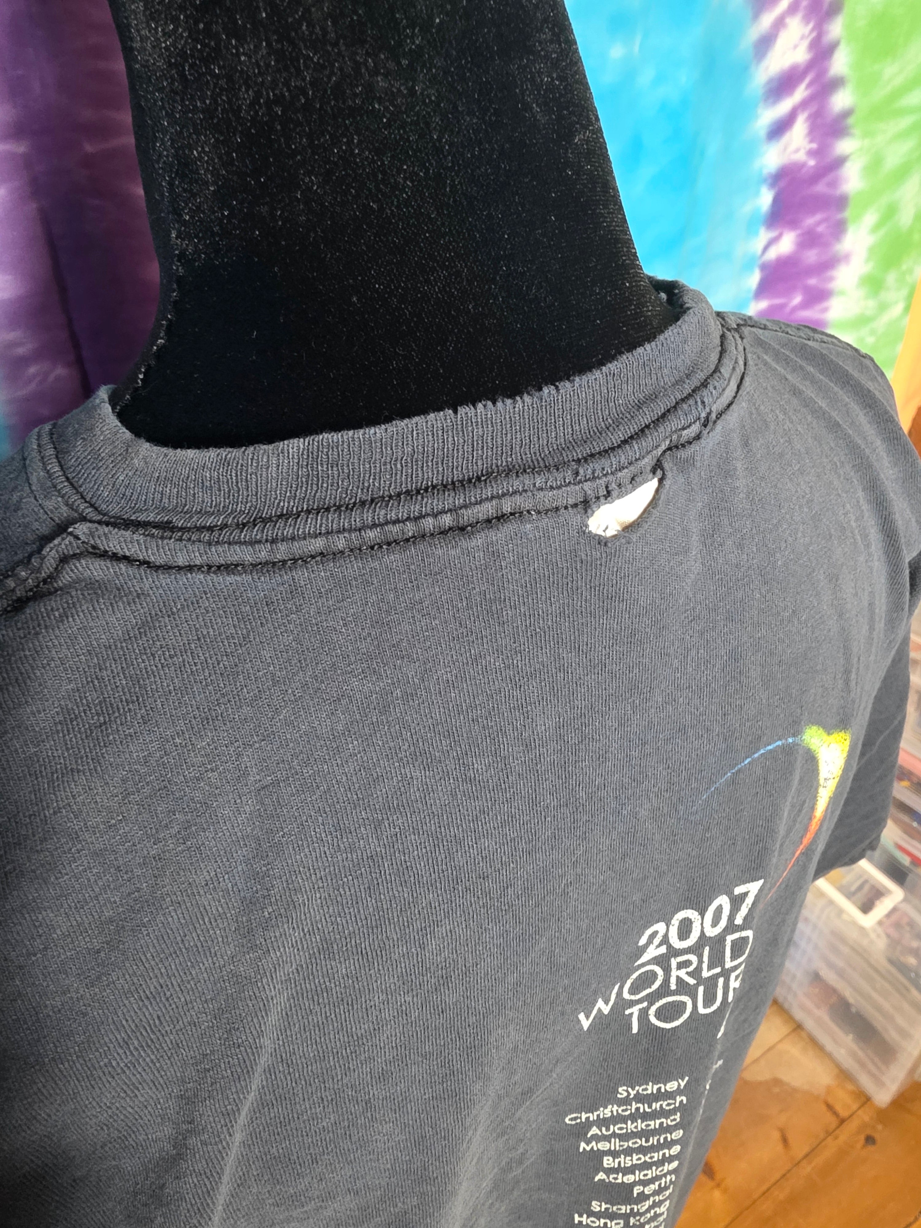 Vintage 2007 Roger Waters Dark Side of the Moon Tour Shirt L