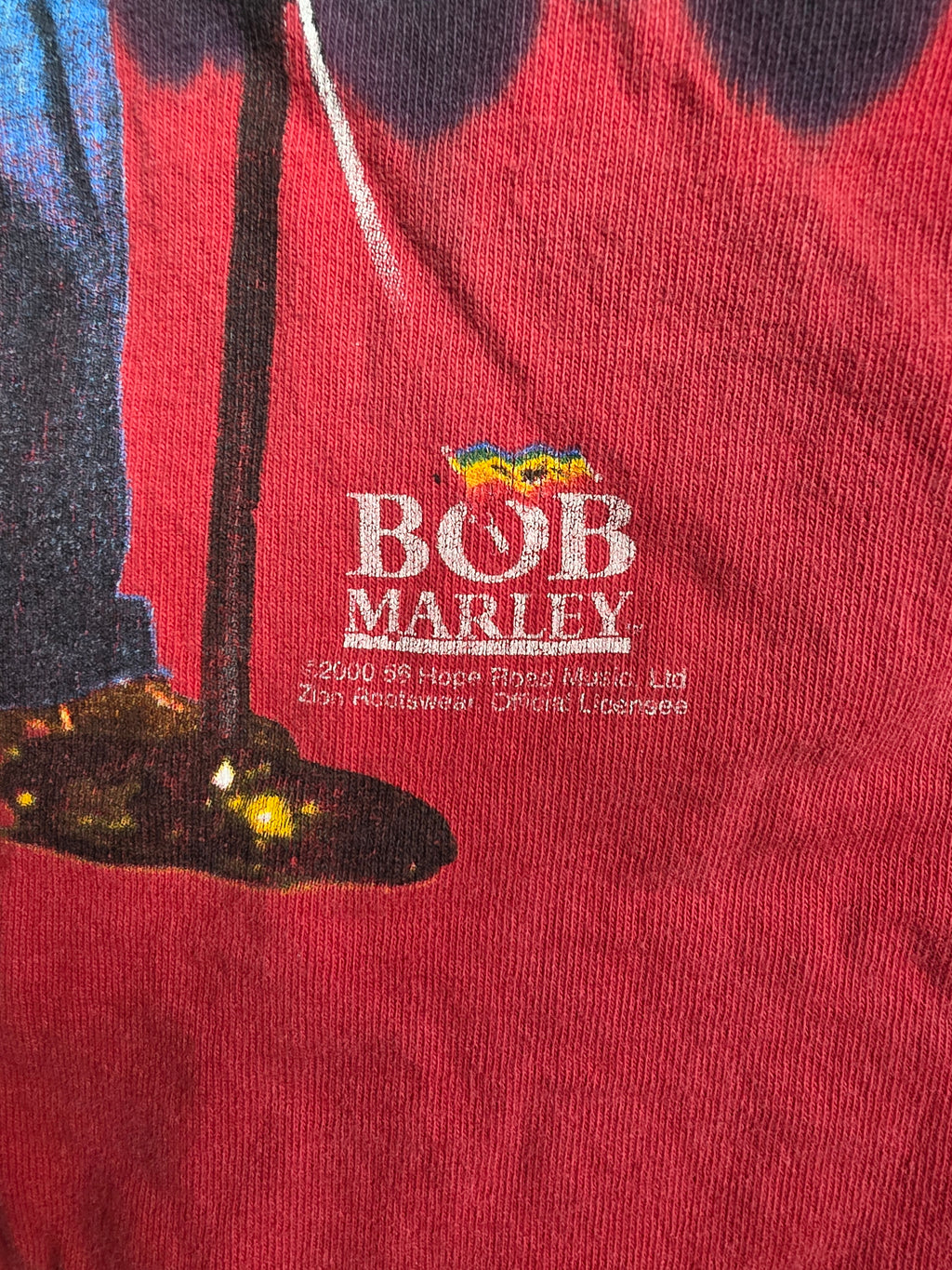Vintage 2000 Bob Marley Zion Rootswear Rasta Tie Dye XL