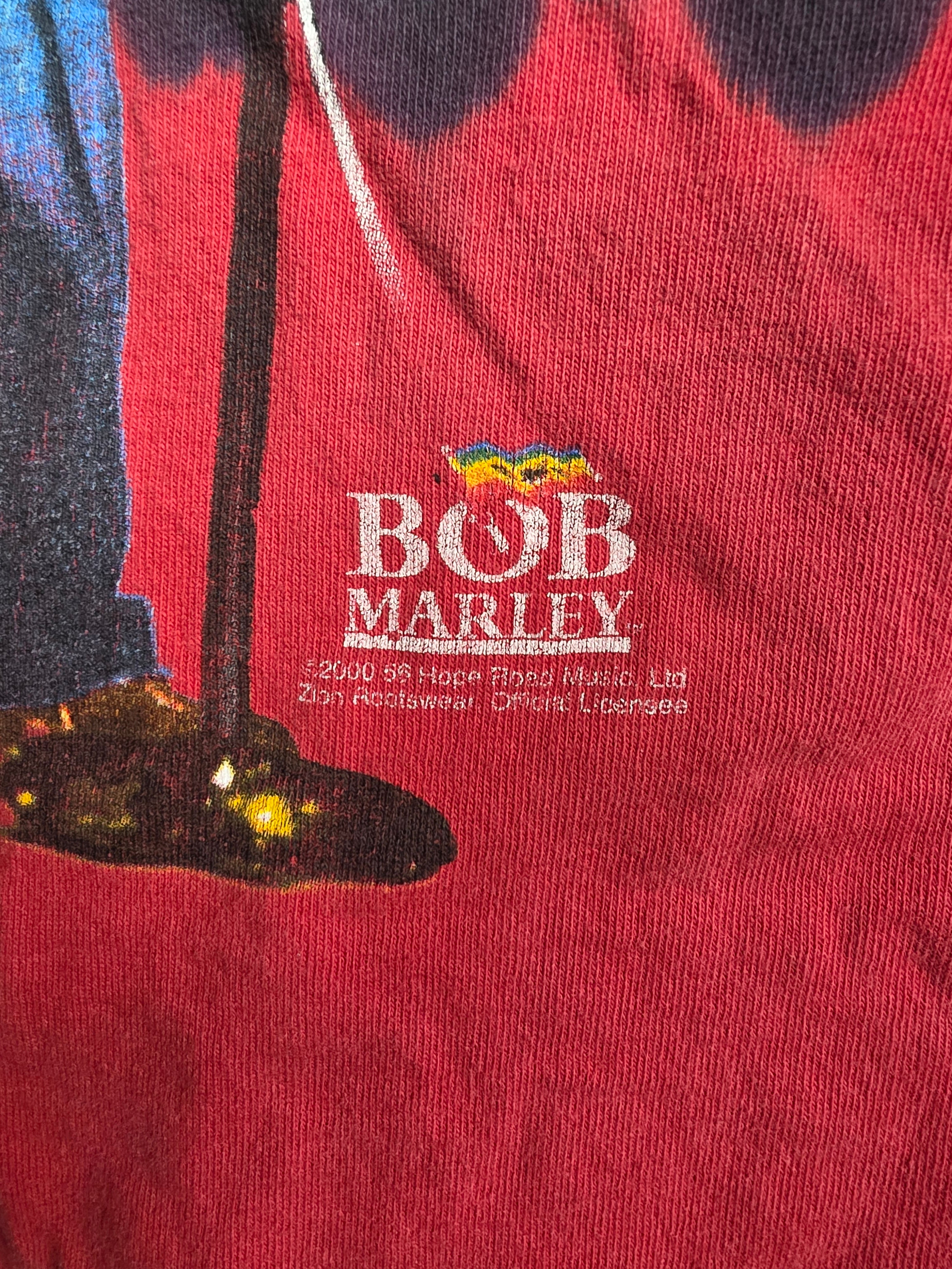 Vintage 2000 Bob Marley Zion Rootswear Rasta Tie Dye XL