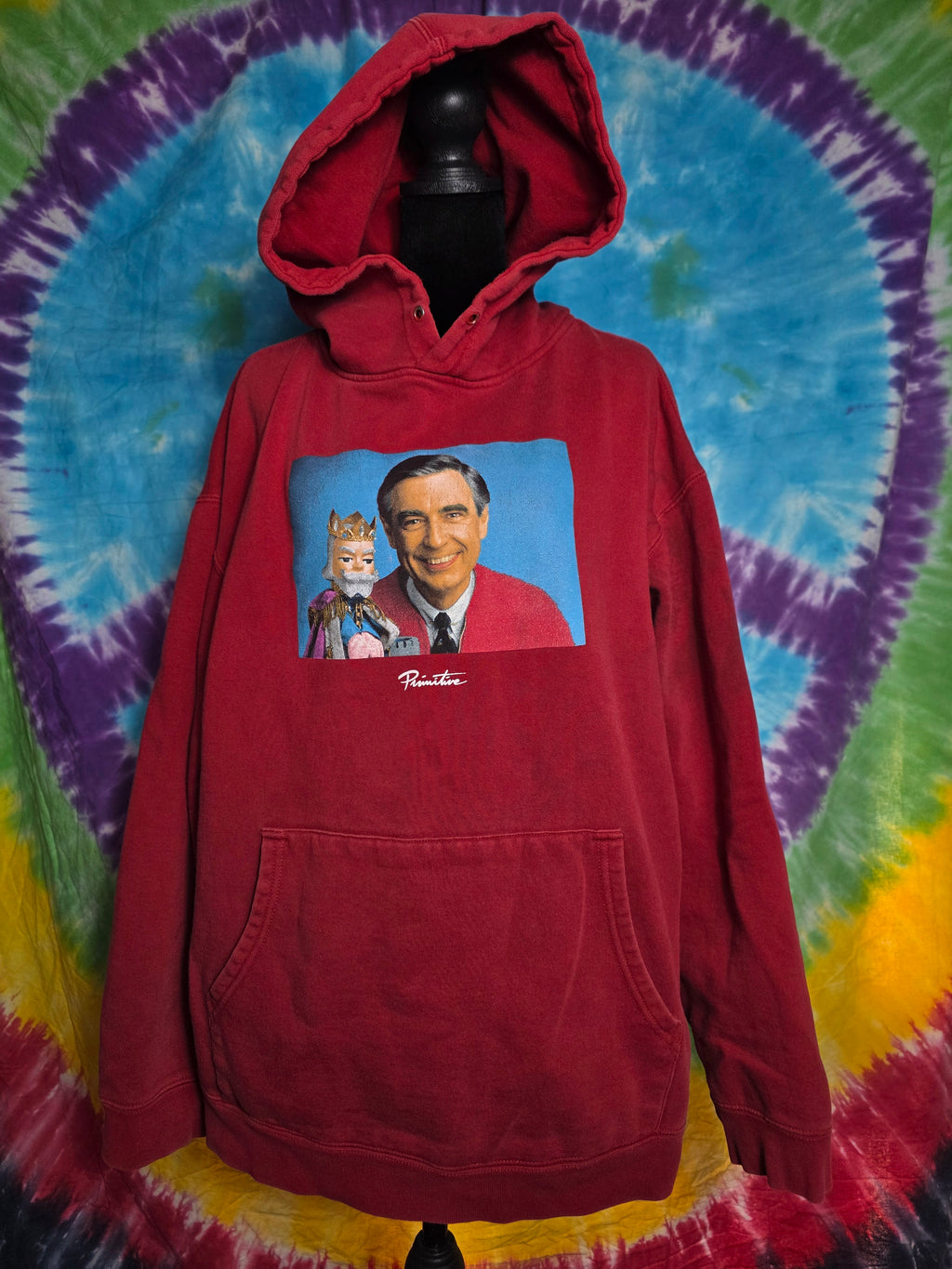 Primitive Skateboarding Mister Rogers Hoodie Red XL
