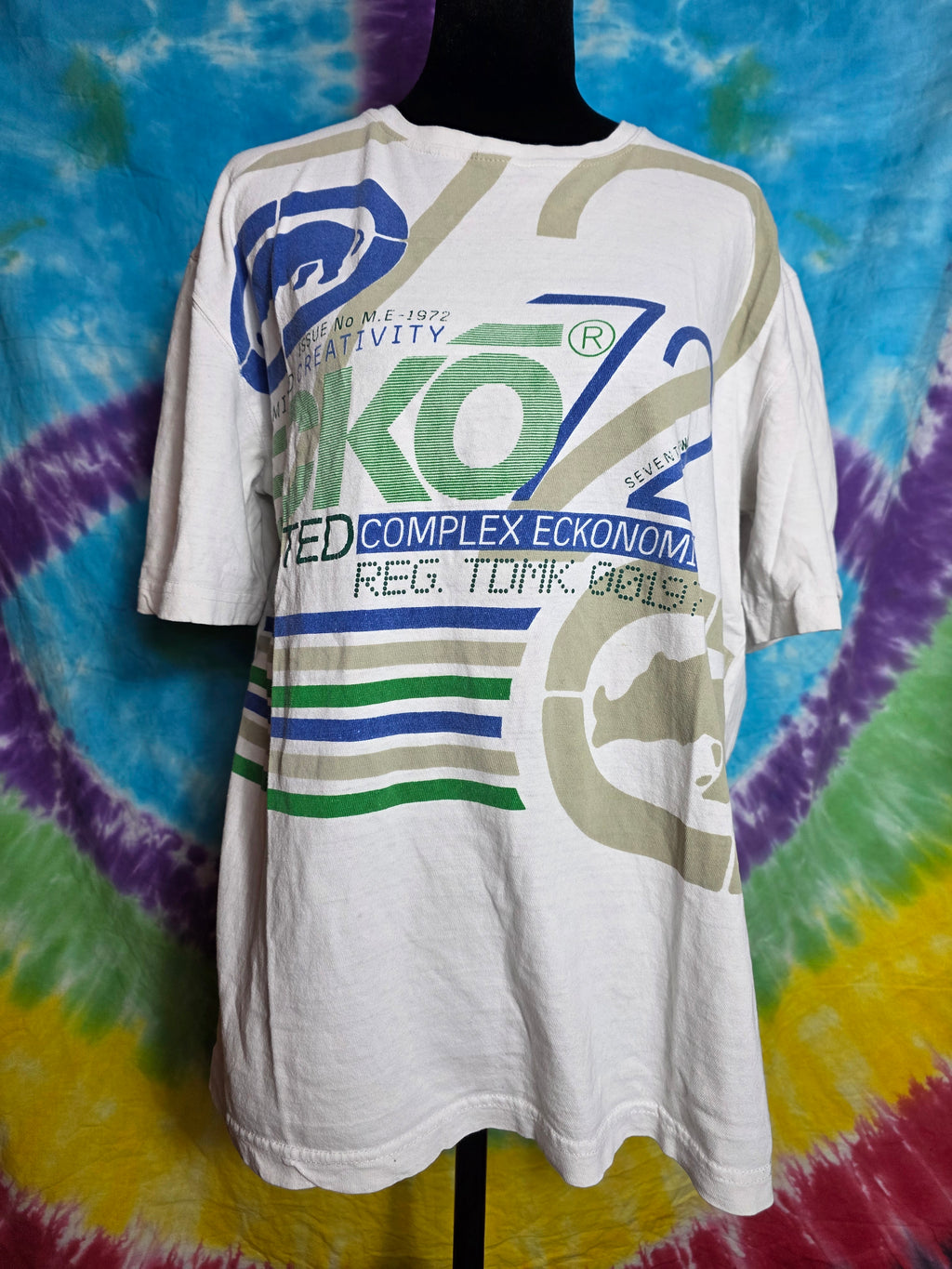 Vintage Y2K Ecko Unltd Complex Eckonomics Graphic Tee XL