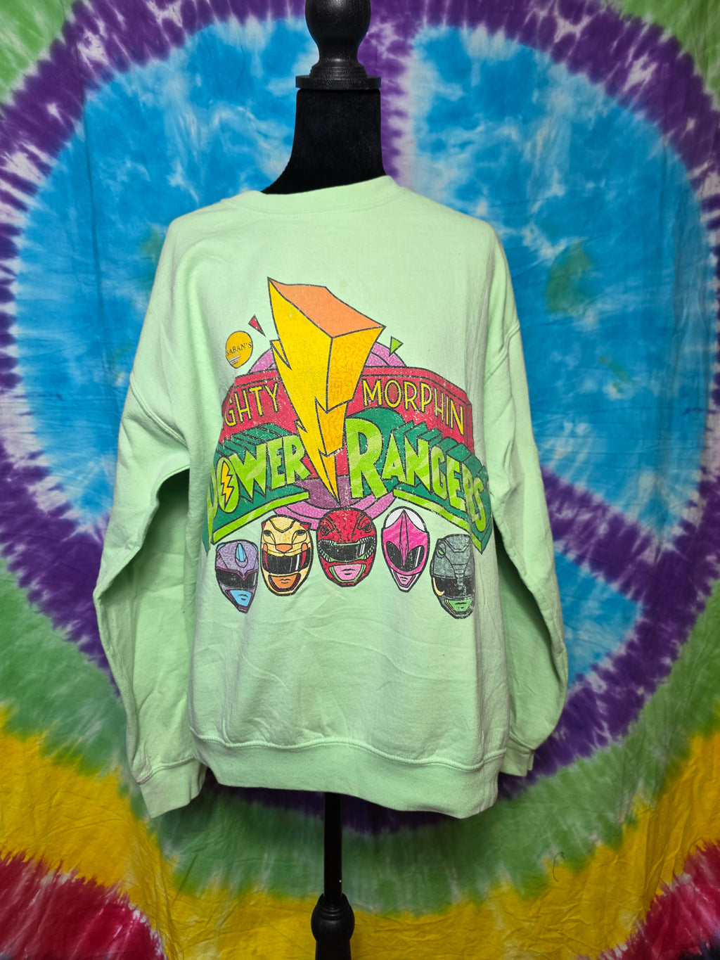 Vintage 2020 Mighty Morphin Power Rangers Mint Crewneck S/M