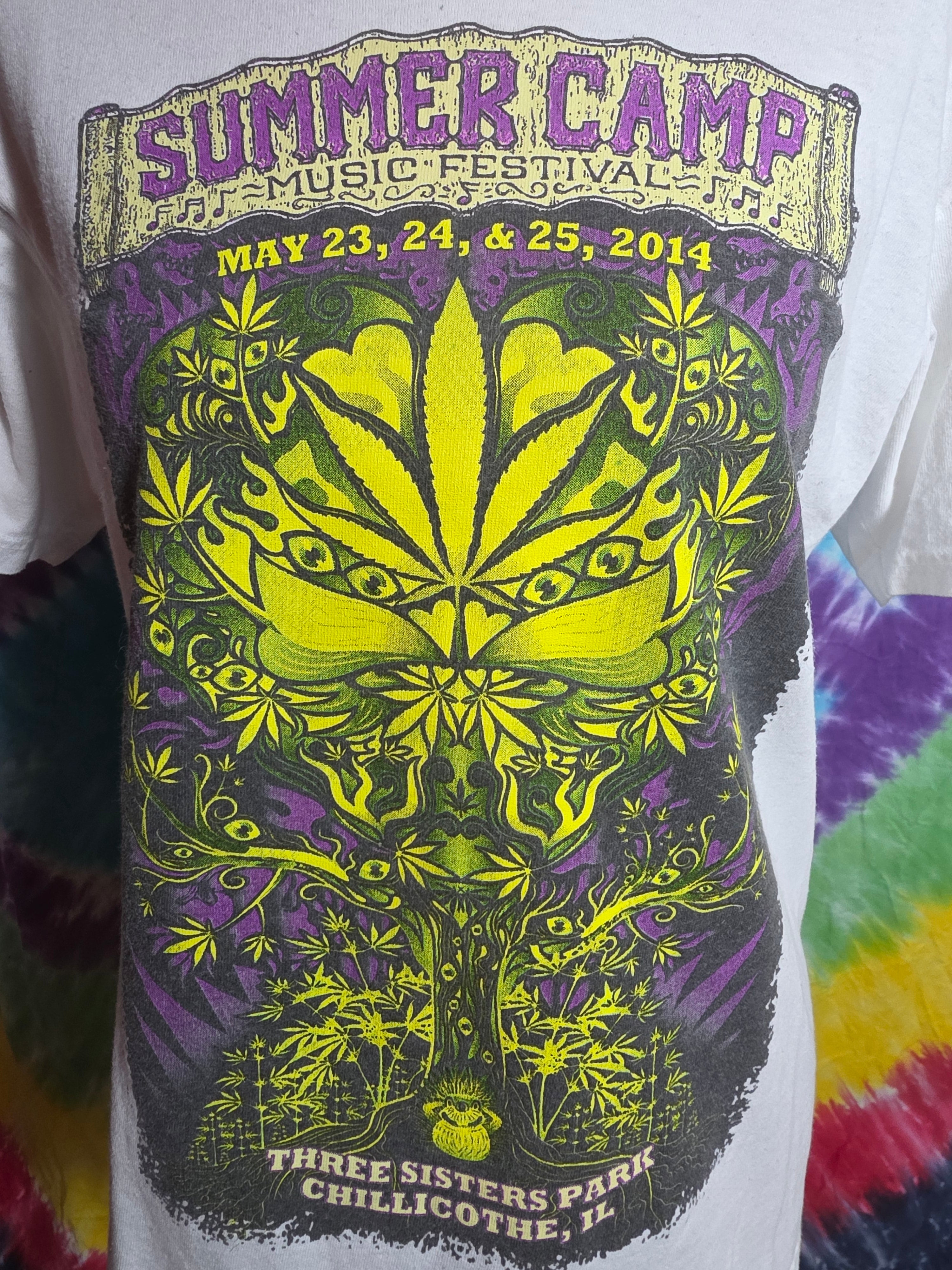 2014 Summer Camp Music Festival Shirt Size L Moe Primus Umphreys