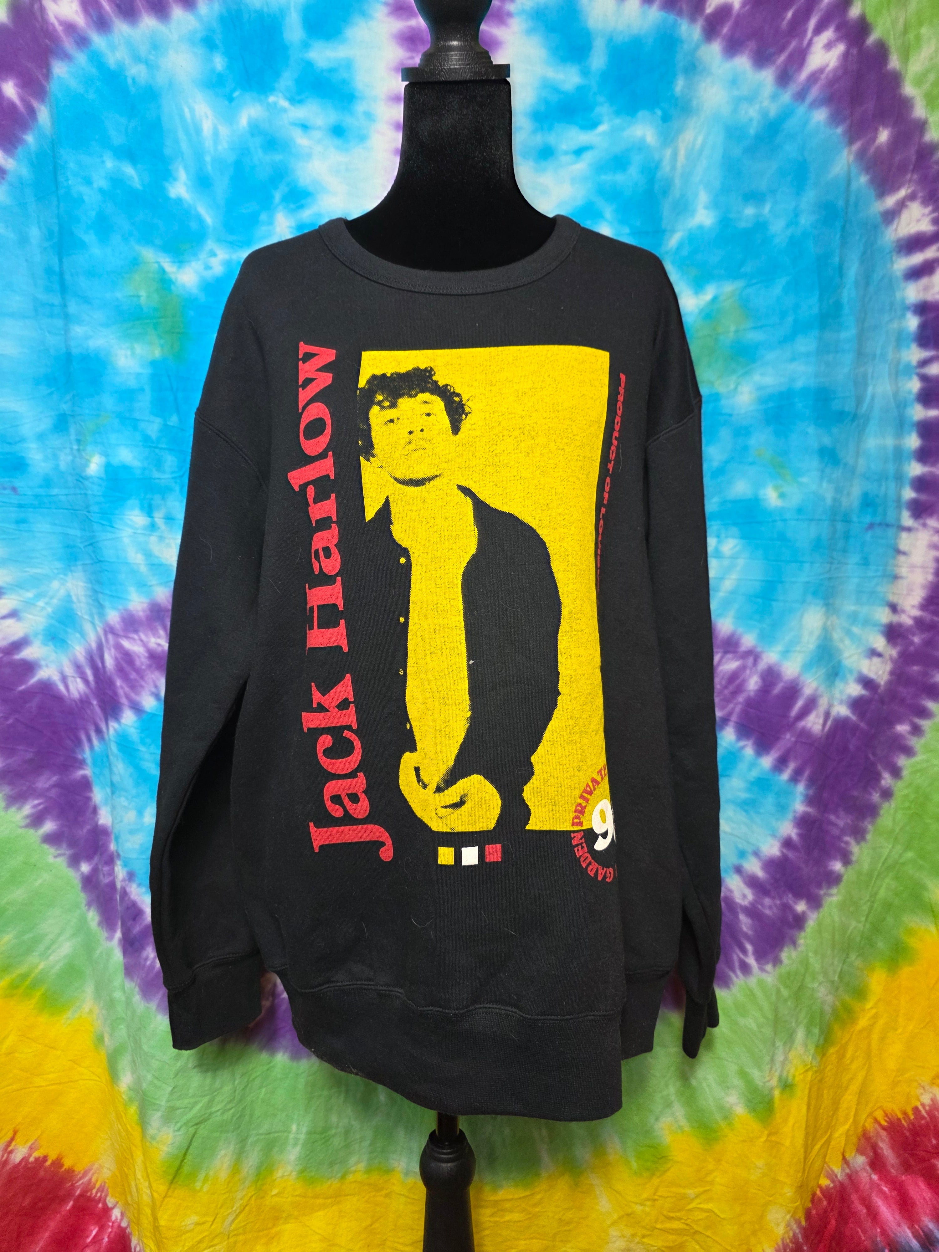 Jack Harlow Private Garden Crewneck Sweatshirt Black Gildan Large