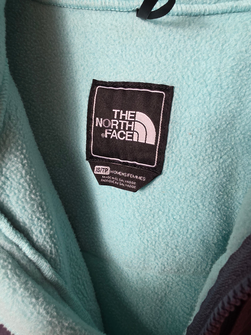 The North Face Denali Fleece Mint Green Charcoal Wms XS