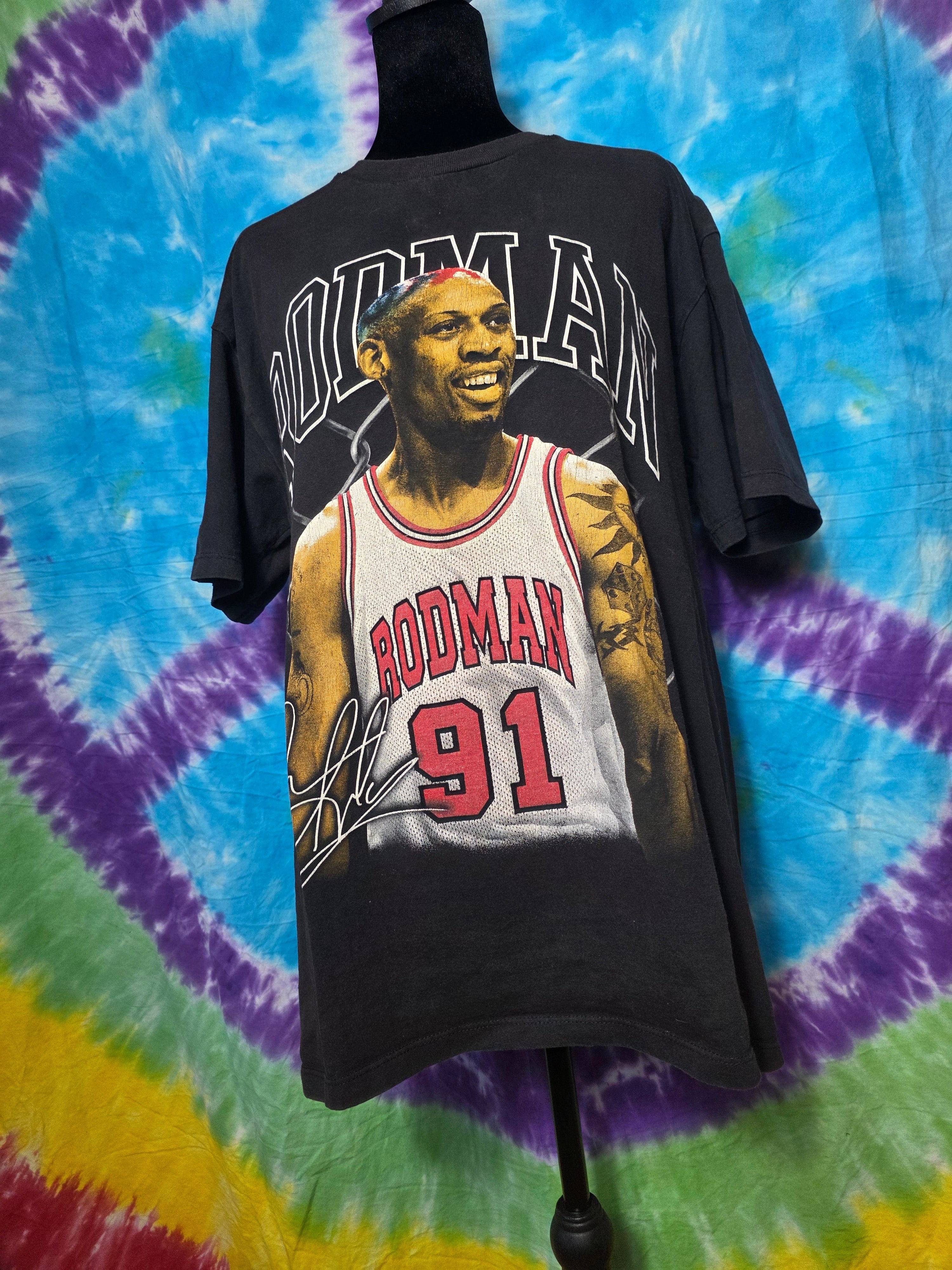 Vintage Dennis Rodman Chicago Bulls Playerytees Shirt