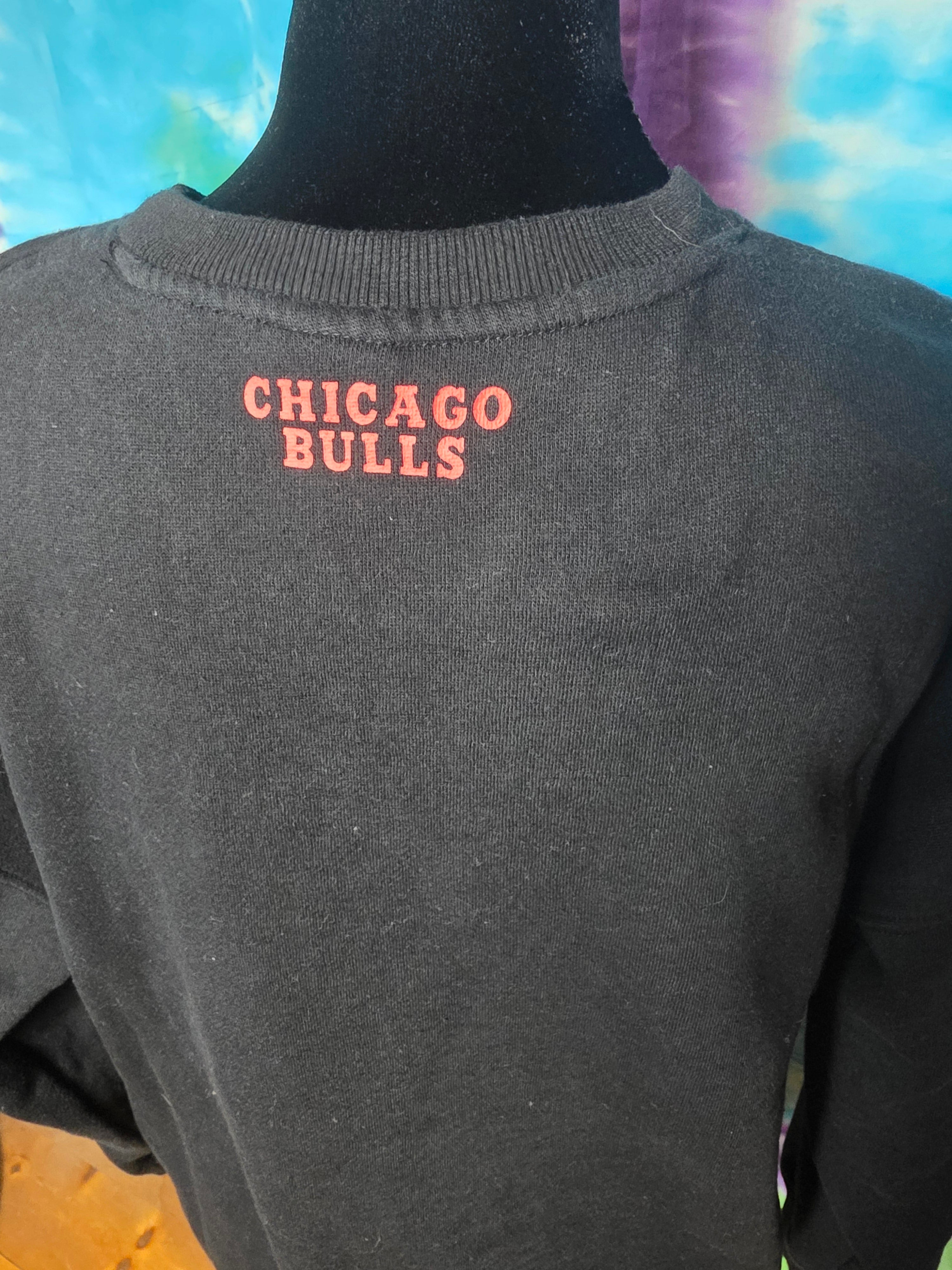 Ultra Game NBA Chicago Bulls Crewneck Sweatshirt Black Small