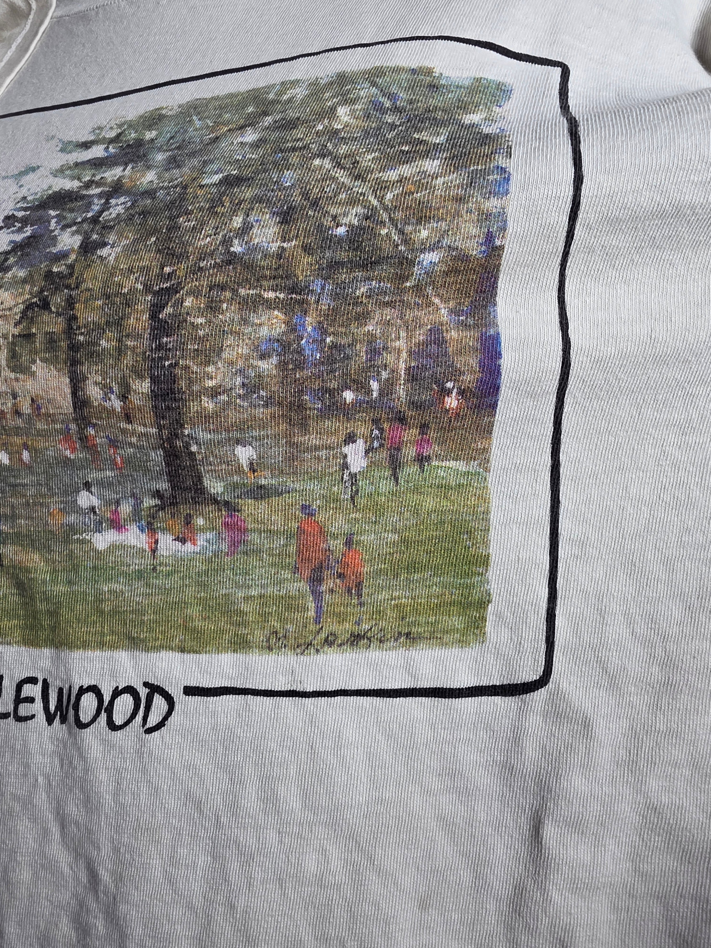 Vintage Tanglewood Lawn Music Center Art T-Shirt Large 90s