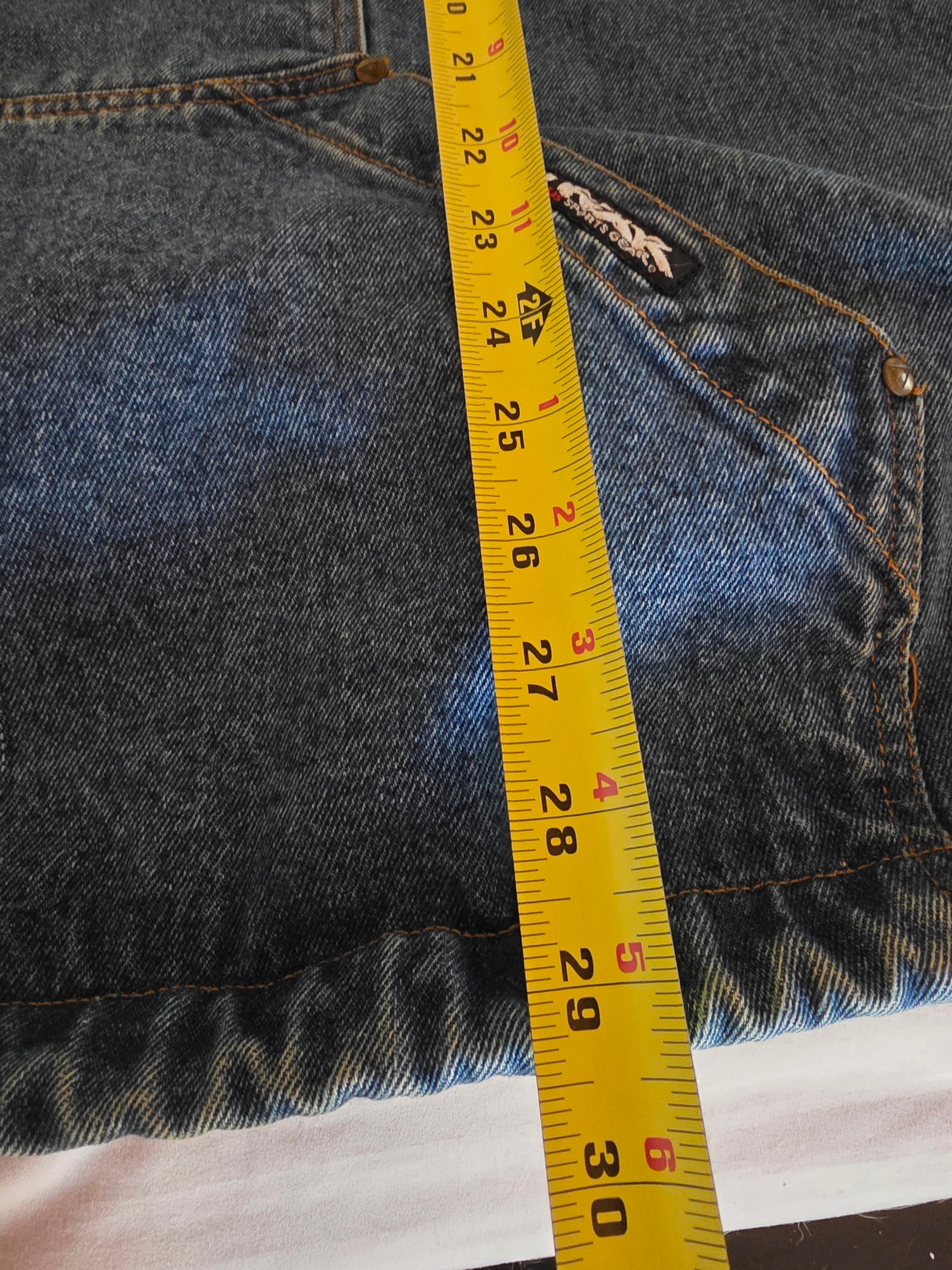 Vtg 90s No Fear Denim Anorak Jacket Medium Flannel Lined Hood