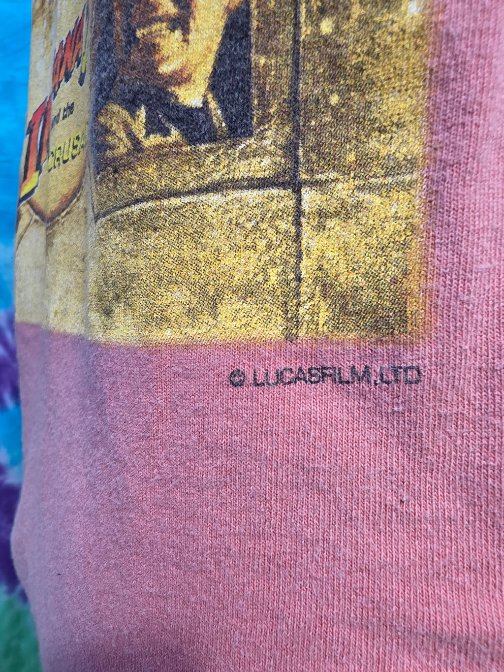 Vintage 1989 Indiana Jones Last Crusade Movie Promo Tee Small