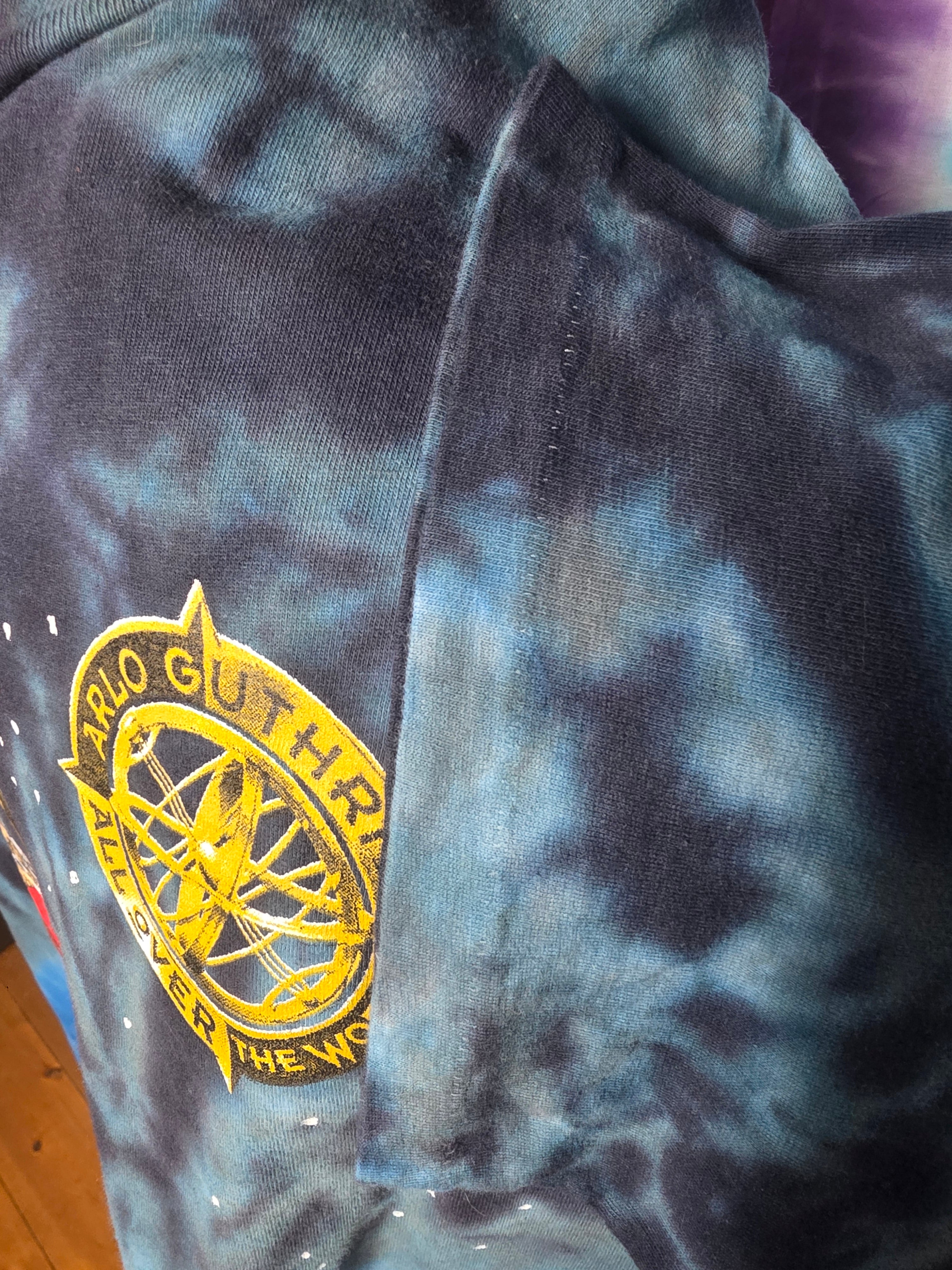 Vintage Arlo Guthrie Sundog Tie Dye Shirt XL Single Stitch