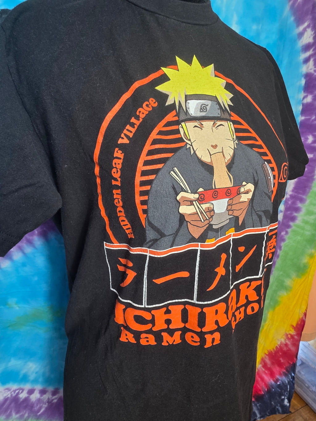 Naruto Shippuden Ichiraku Ramen Shop Black T-Shirt S