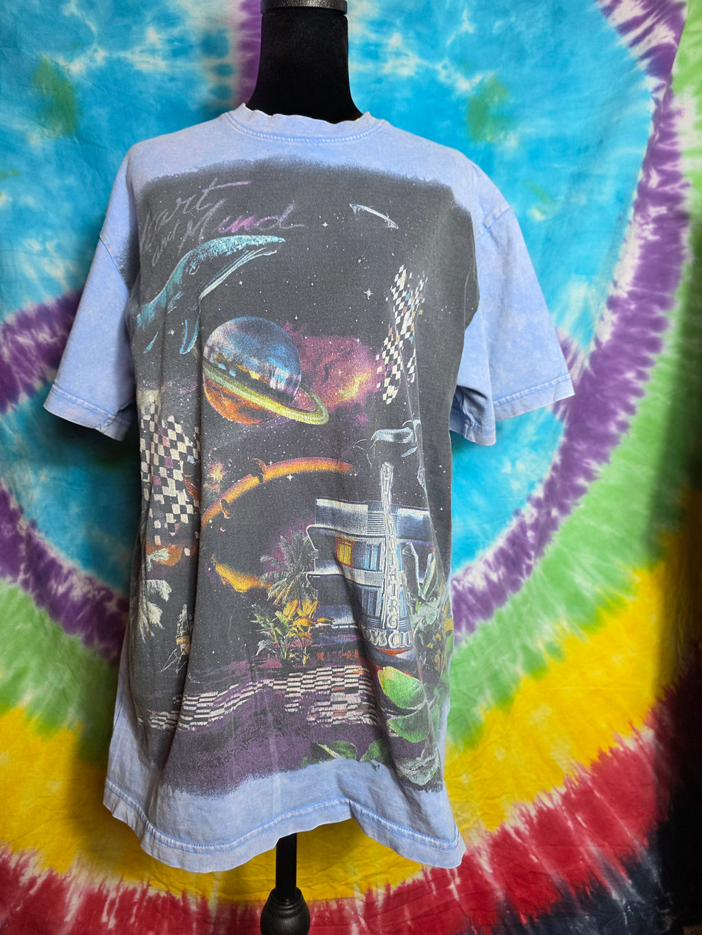 Billionaire Boys Club Heart & Mind Knit Tee S Blue Mist