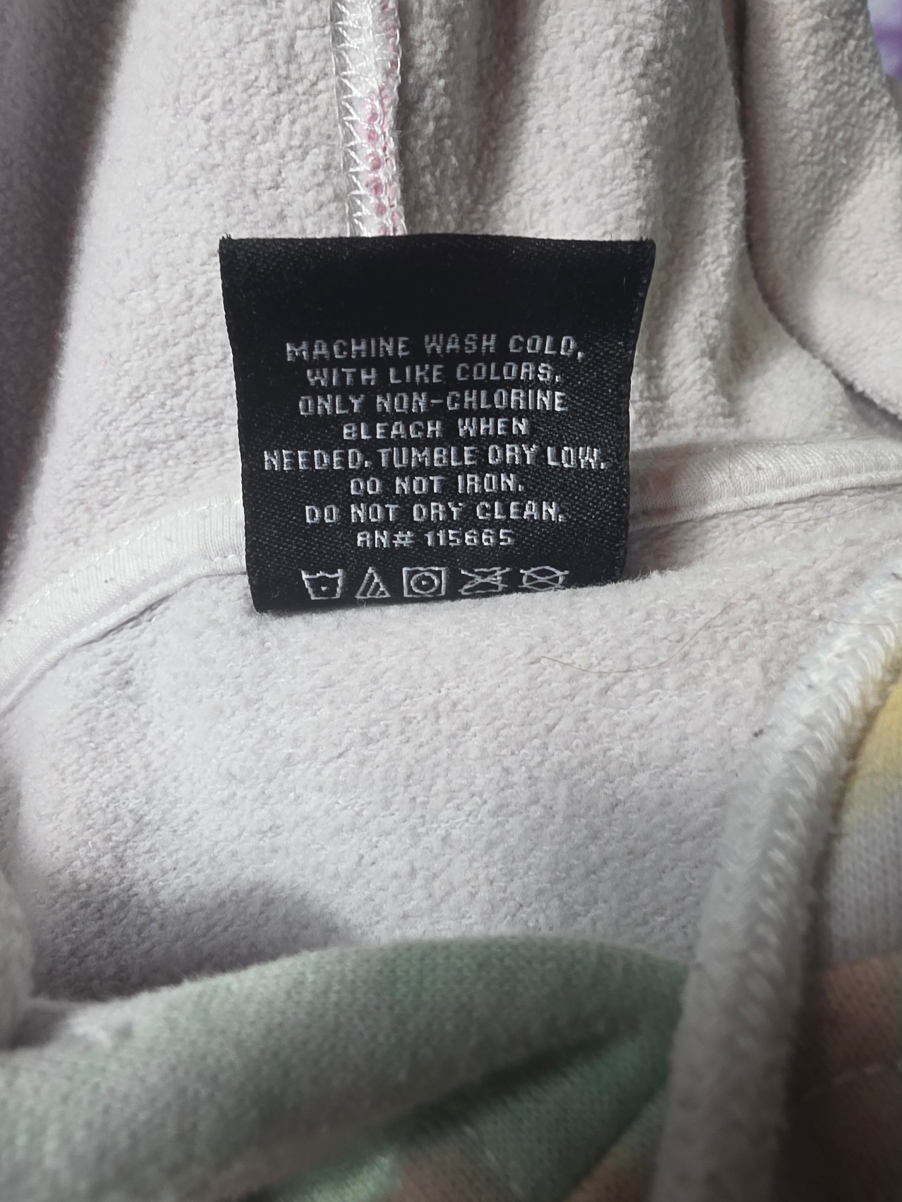 Grateful Dead Tie Dye Hoodie Sweatshirt Pastel Skull Roses Small