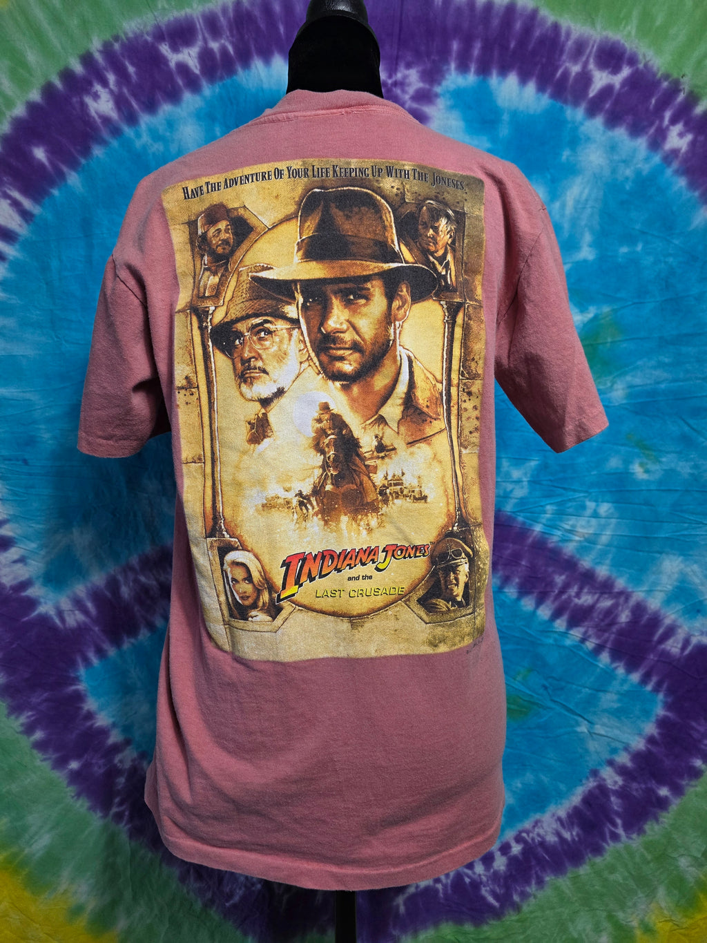 Vintage 1989 Indiana Jones Last Crusade Movie Promo Tee Small