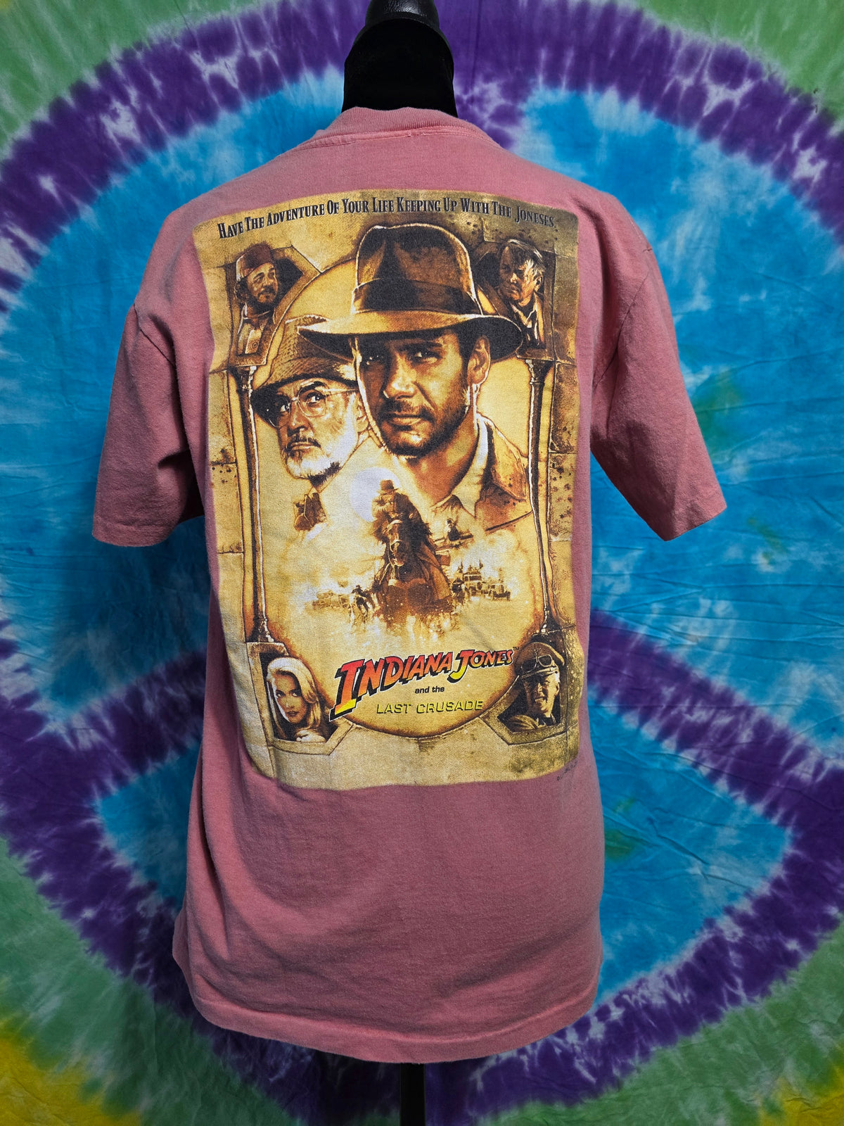 Vintage 1989 Indiana Jones Last Crusade Movie Promo Tee Small