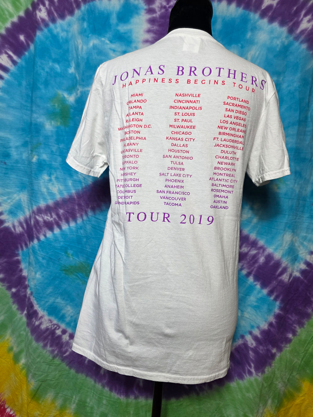 Jonas Brothers Happiness Begins 2019 Tour Shirt S